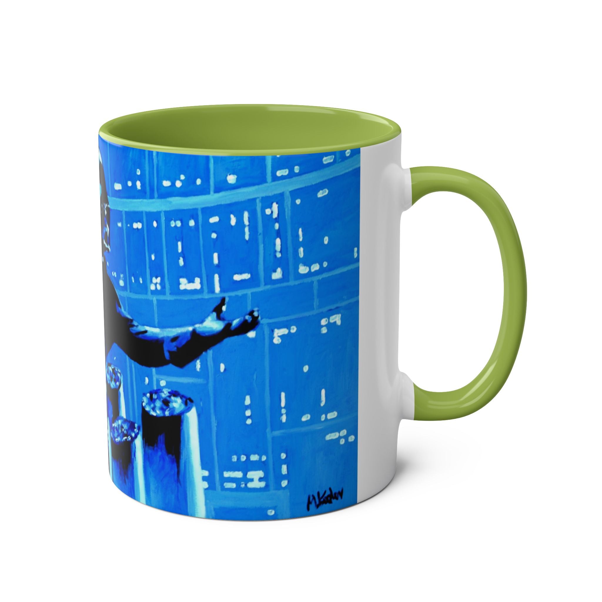 Darth Vader Abstract - Starwars- Art mugTwo-Tone Coffee Mugs, 11oz