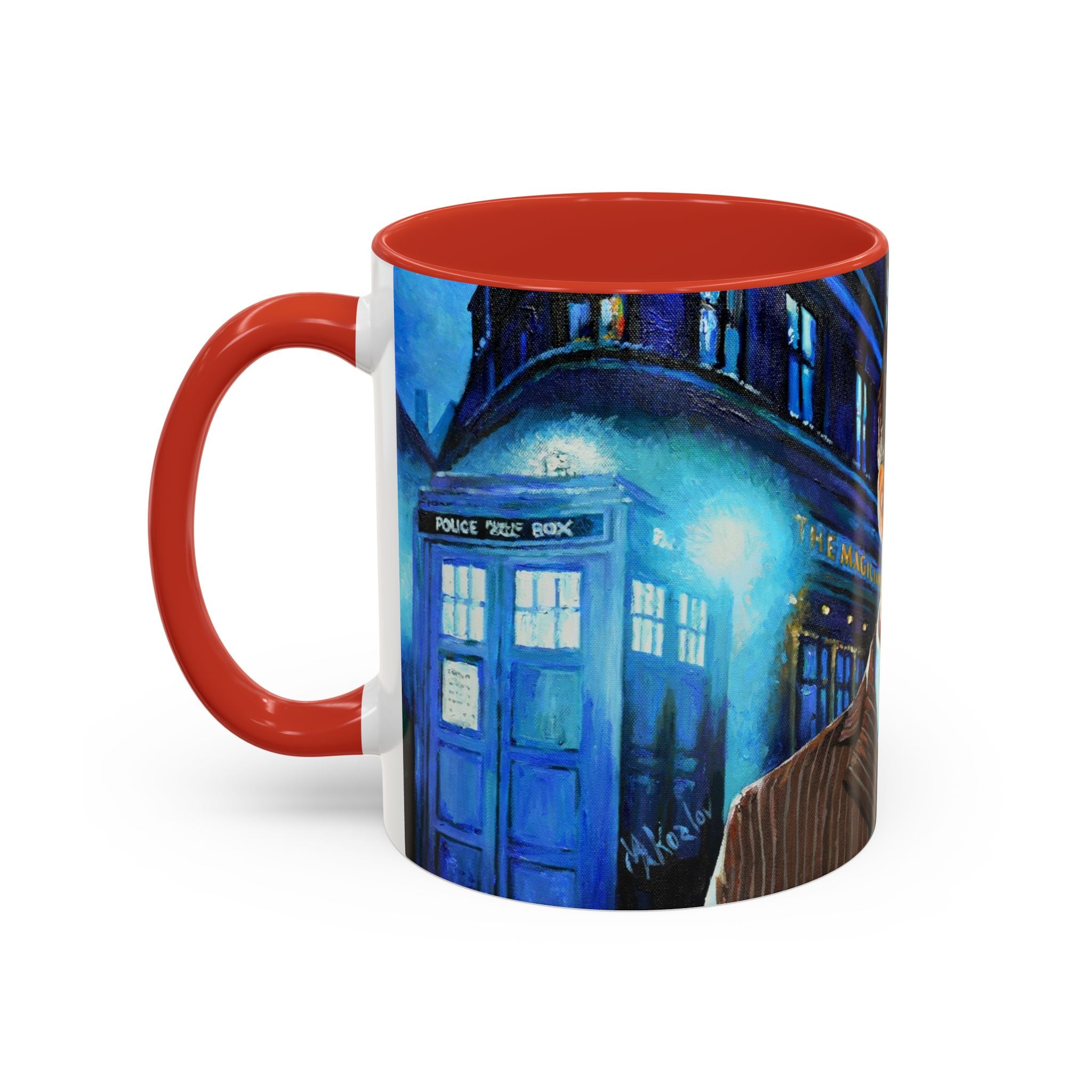 Coffee Mug, Dr Who Mug, Tardis Design, Geeky Mug, Doctor Who Fan Gift, Tea Cup
