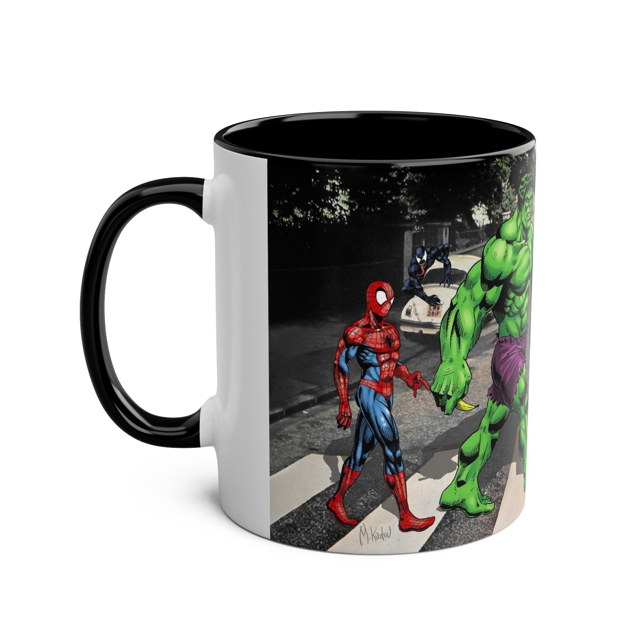 Marvel Hulk Two-Tone Coffee Mug – Superhero Fan Gift, 11oz Ceramic Cup