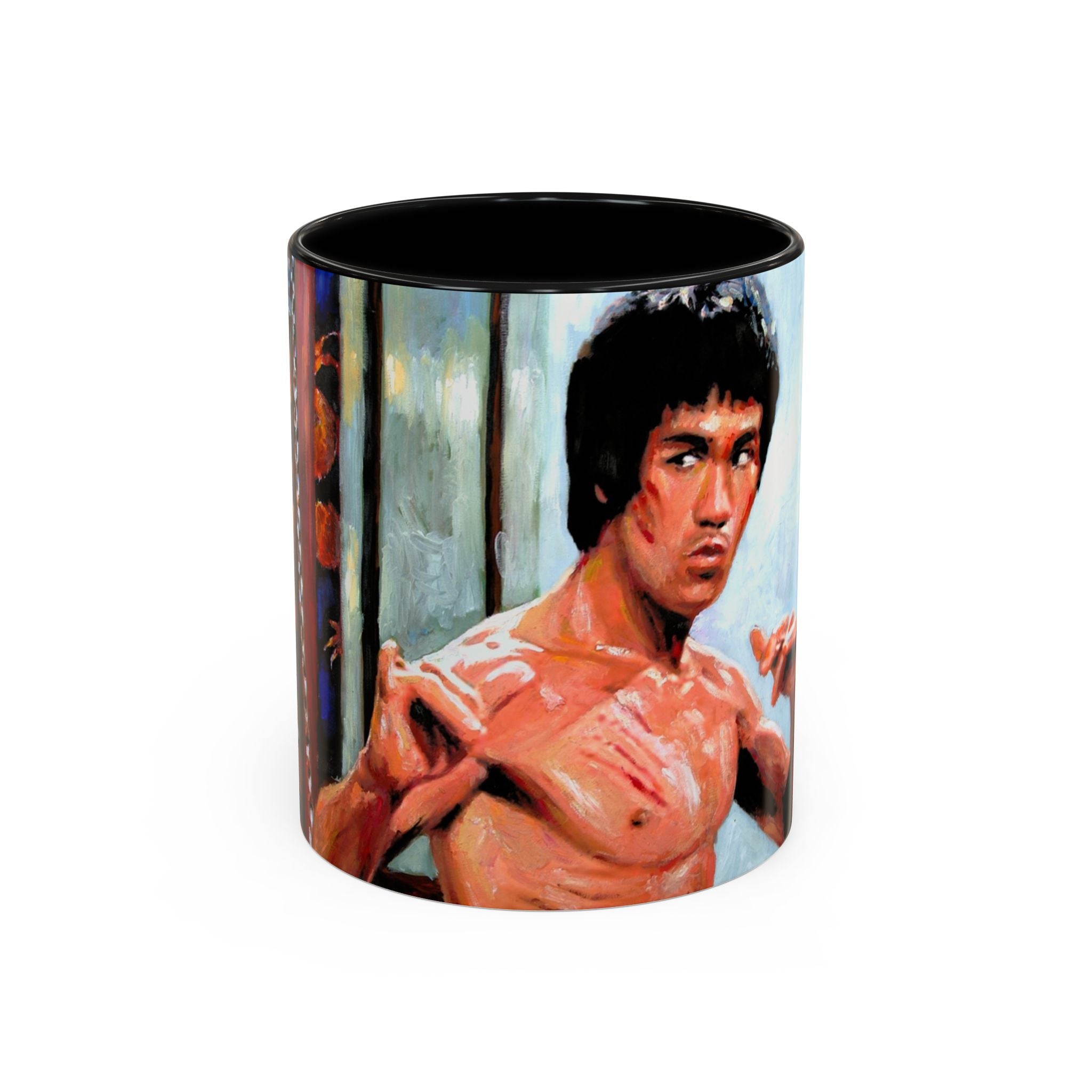 Bruce Lee Mug, Martial Arts Coffee Cup, Kung Fu Drinkware, Actor Tea Mug, Legend Gift for Men