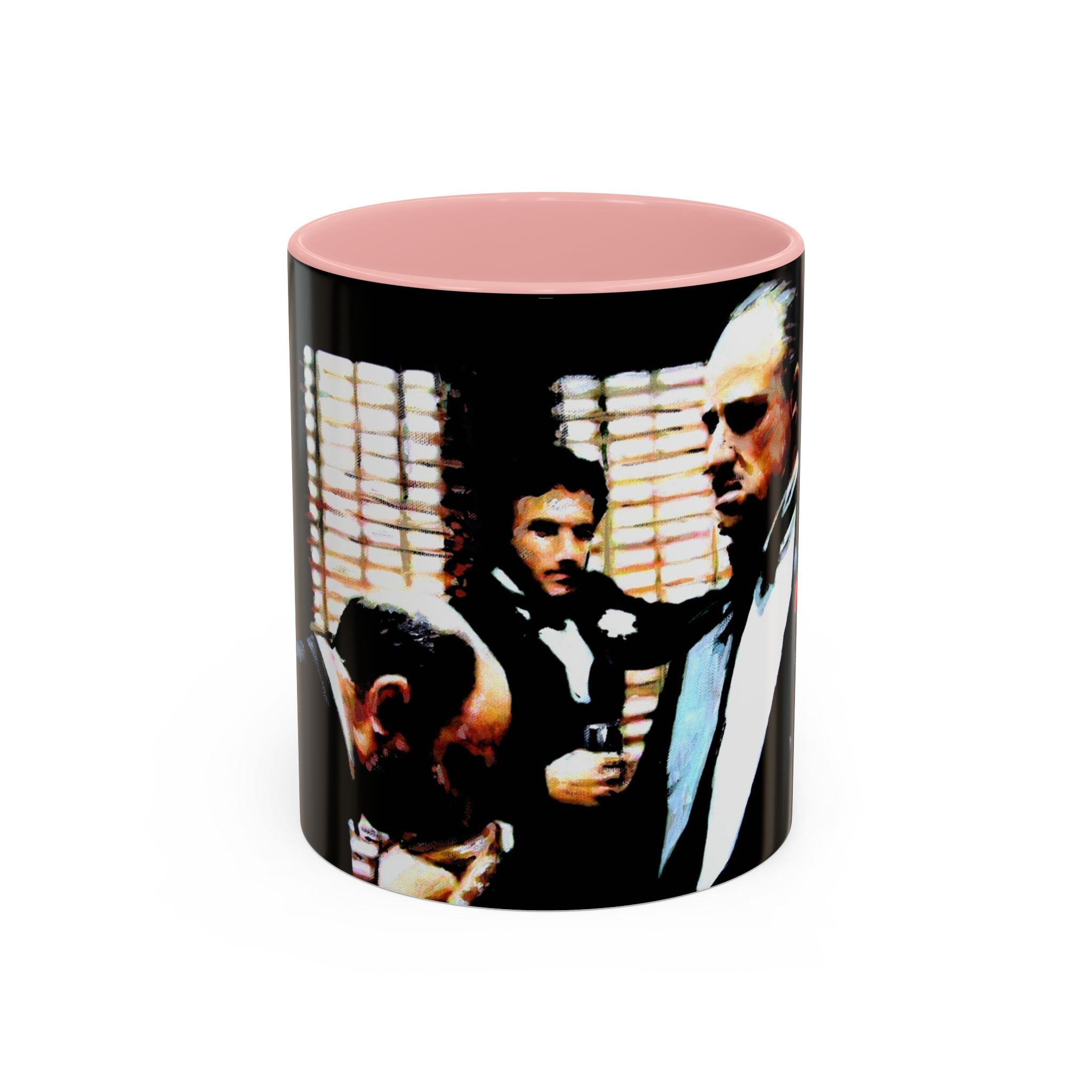 The Godfather Inspired Accent Coffee Mug, Vintage Movie Mug, Gift for Film Lovers, Black & White Coffee Cup, Classic Cinema Decor