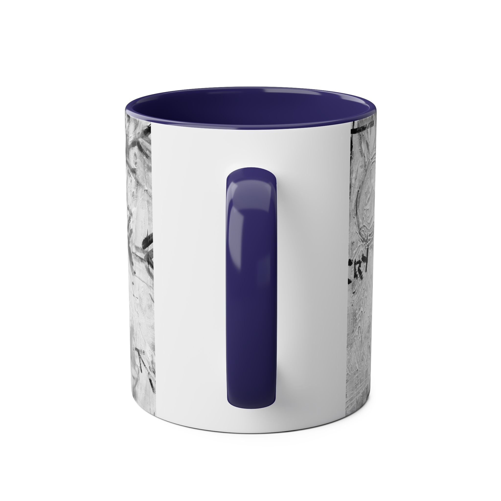 Bob Marley Abstract Two-Tone Coffee Mug – Reggae Music Fan Gift, 11oz