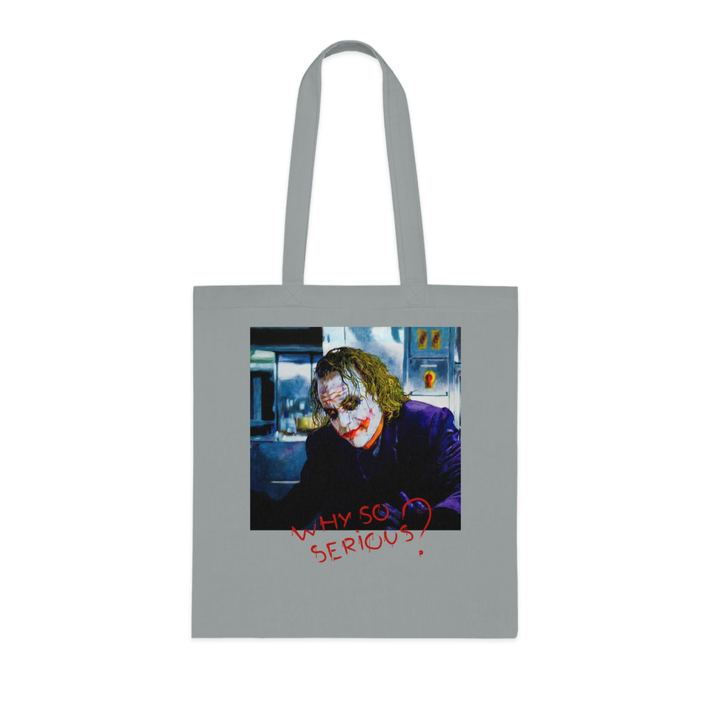 Joker Design - Why so Serious Eco-Friendly, Reusable Shopping Bag, Gift for Fans, Movie Merchandise, Halloween Decor