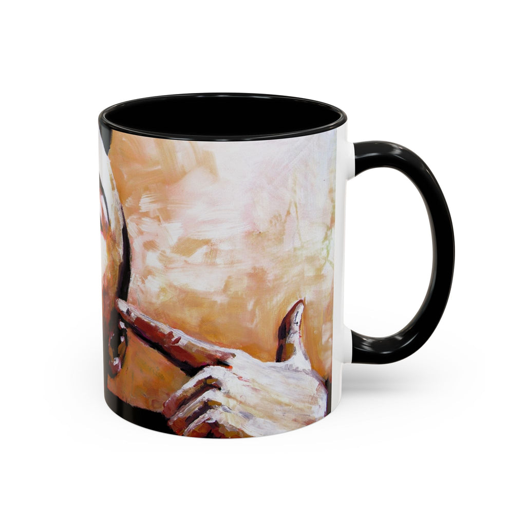 70s Retro Noir Cinema Coffee Mug – Classic Film Art Collage, Unique Movie Lover Gift