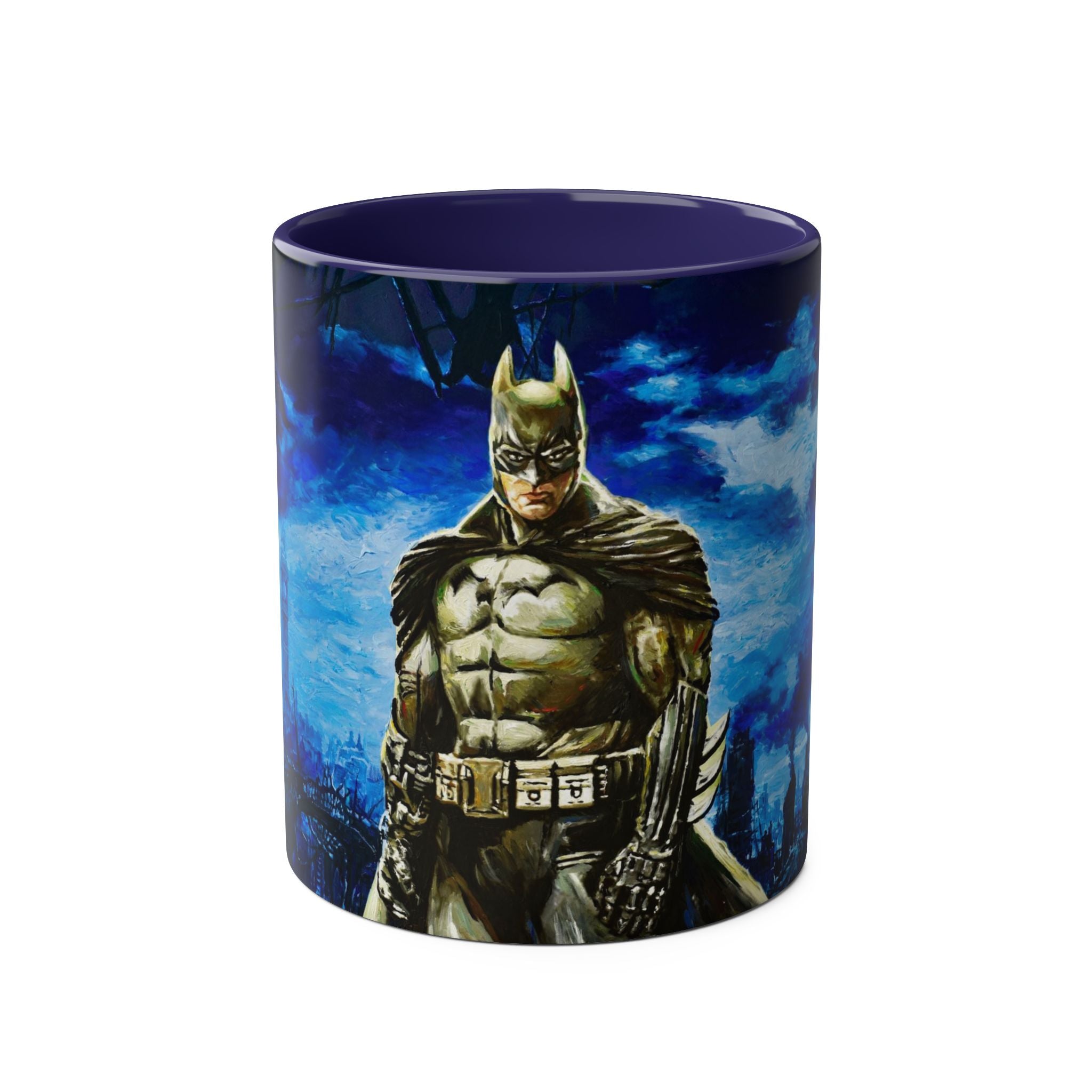 Batman Hero Abstract Two-Tone Coffee Mugs, 11oz