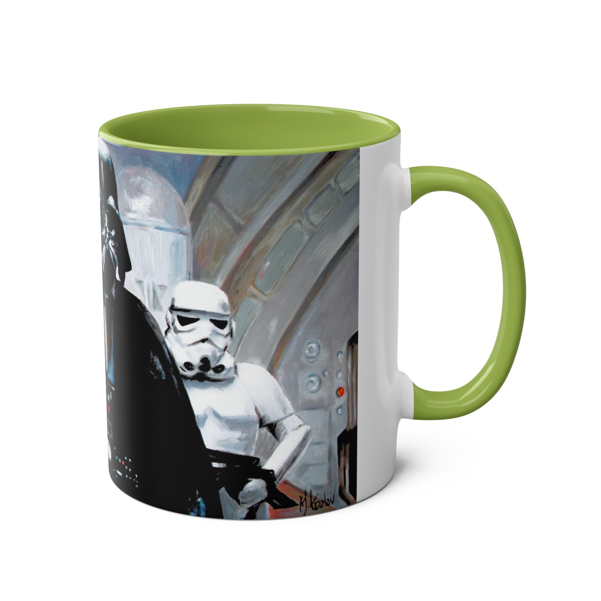 Darth Vader Abstract -Starwars- Art Mugs Two-Tone Coffee Mugs, 11oz