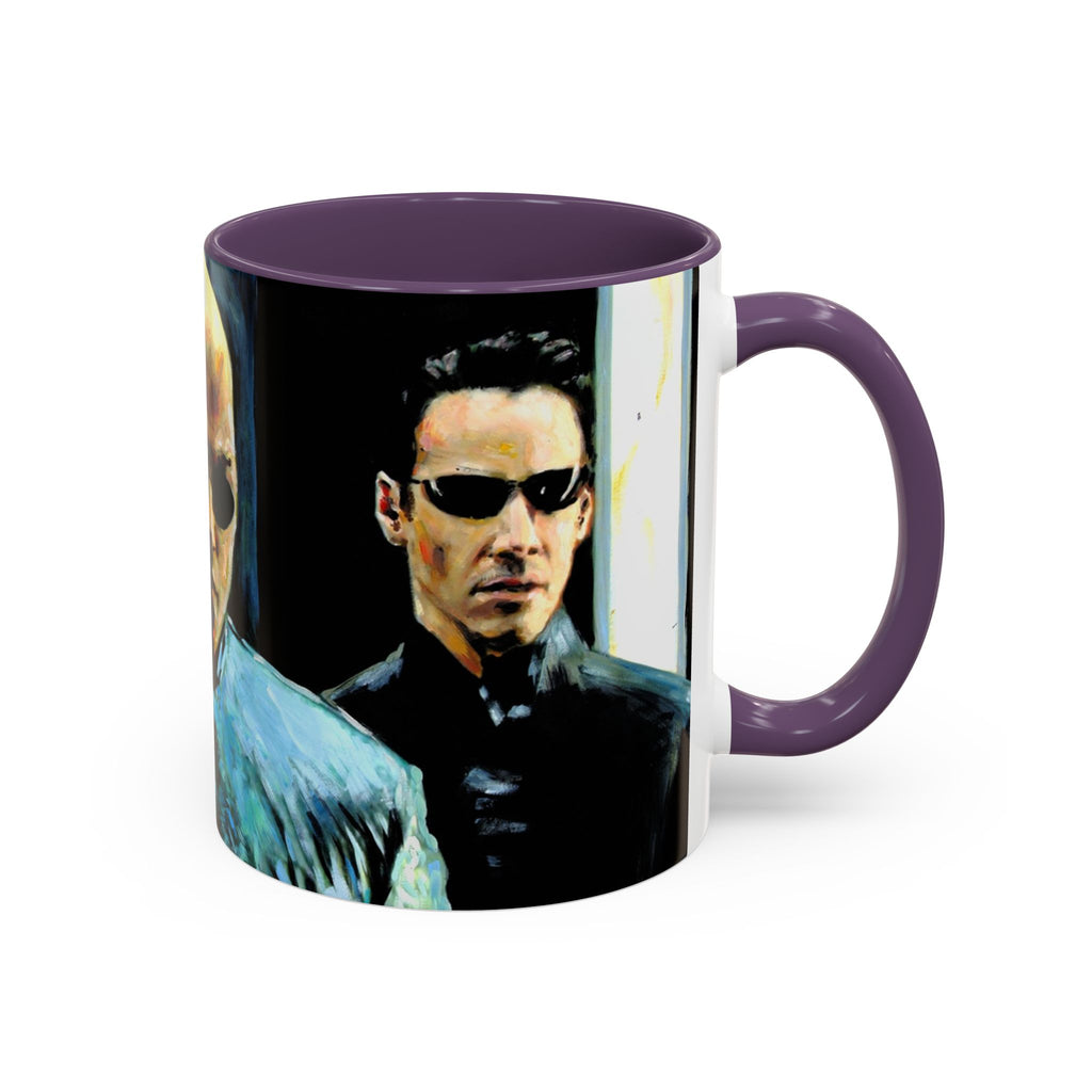 Coffee Mug, Matrix Movie Cups Morpheus Design, Unique Tea Cup Gift, Film Buff Present, Geeky Kitchen Decor, Sci-Fi Fan Mug, Movie Lover Gift