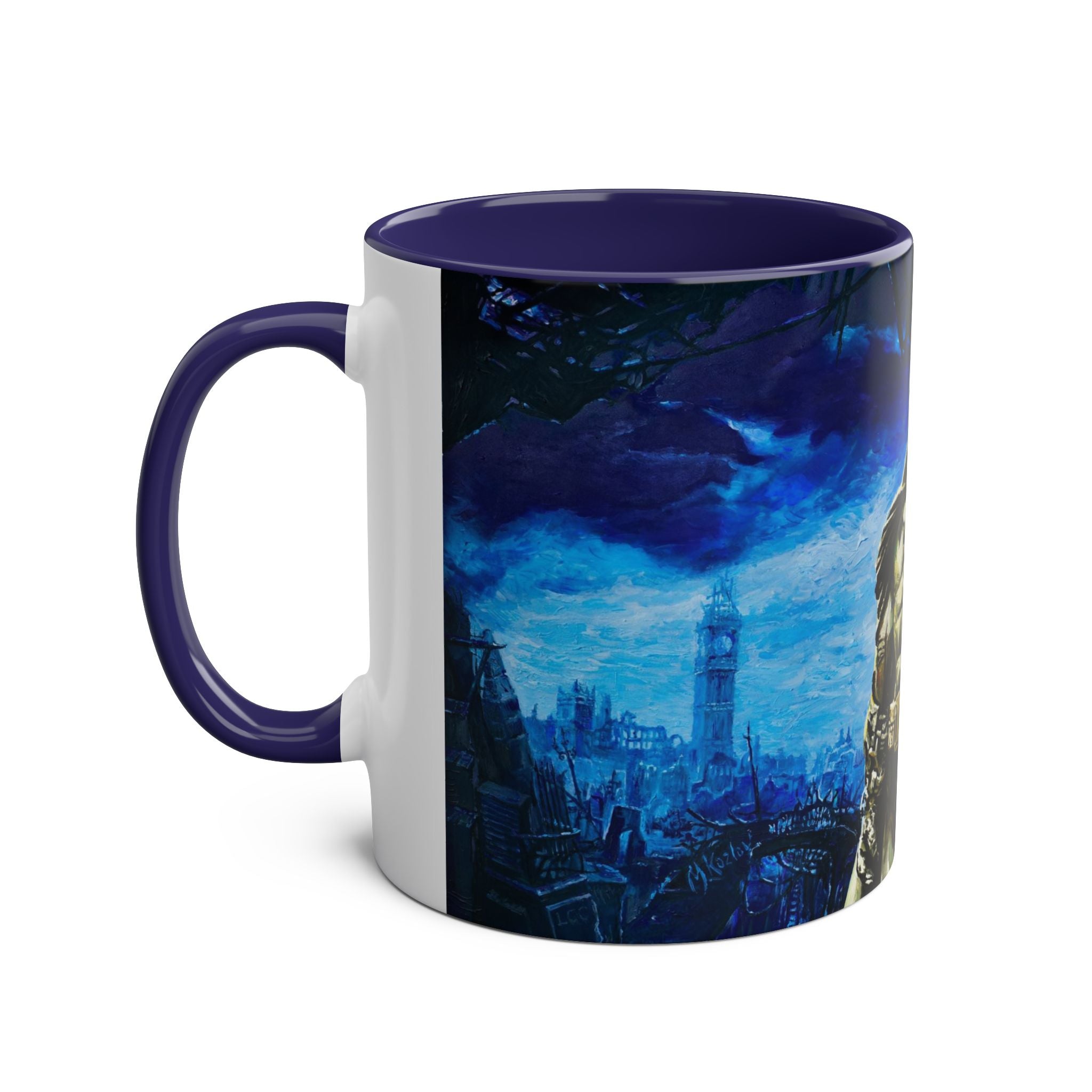 Batman Hero Abstract Two-Tone Coffee Mugs, 11oz