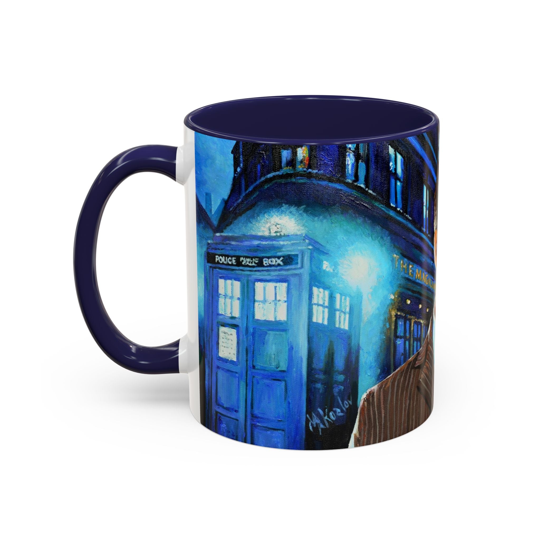 Coffee Mug, Dr Who Mug, Tardis Design, Geeky Mug, Doctor Who Fan Gift, Tea Cup