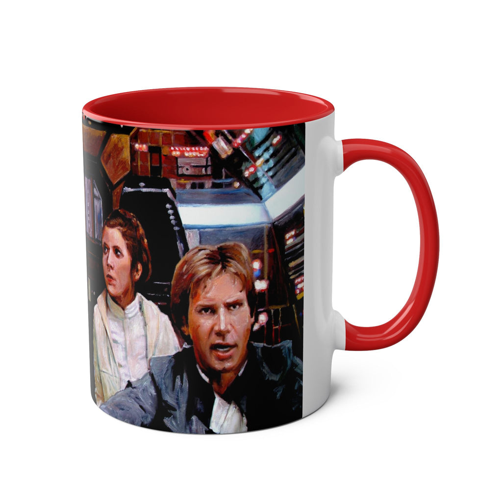 Starwars  Abstract -Star Wars Princess Leia 'Well Behaved'   Two-Tone Coffee Mugs, 11oz