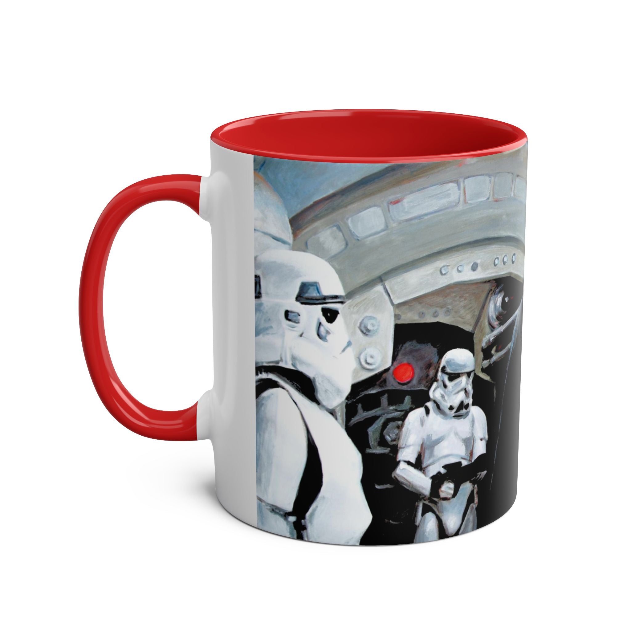 Darth Vader Abstract -Starwars- Art Mugs Two-Tone Coffee Mugs, 11oz