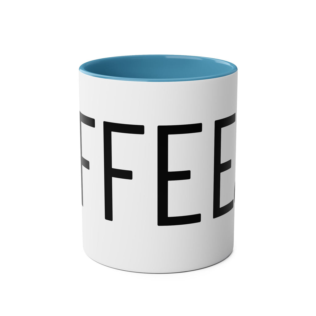 Coffee Art Two-Tone Coffee Mugs, 11oz