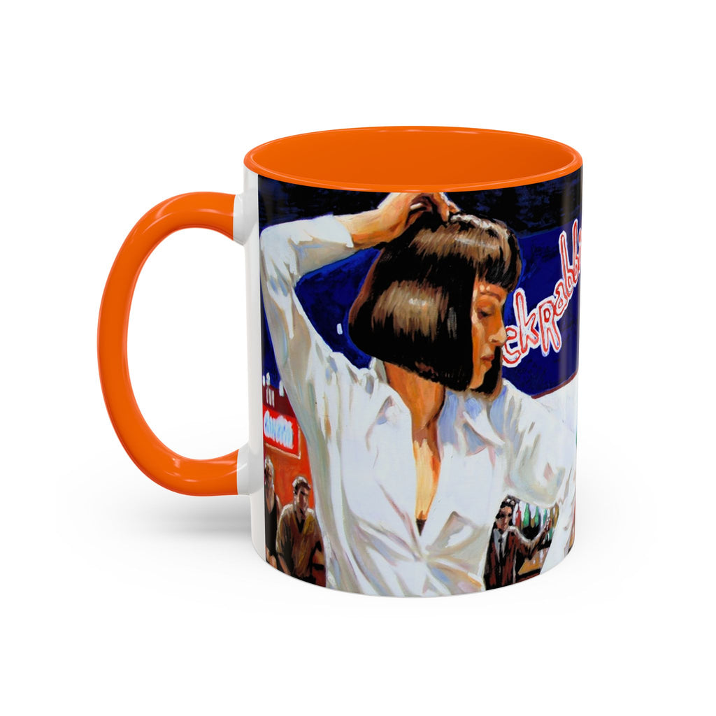 Pulp Fiction Dance Mug, Movie Lover Gift, Funny Movie Mug, Film Buff Cup, Novelty Gift, Cinematic Dishware