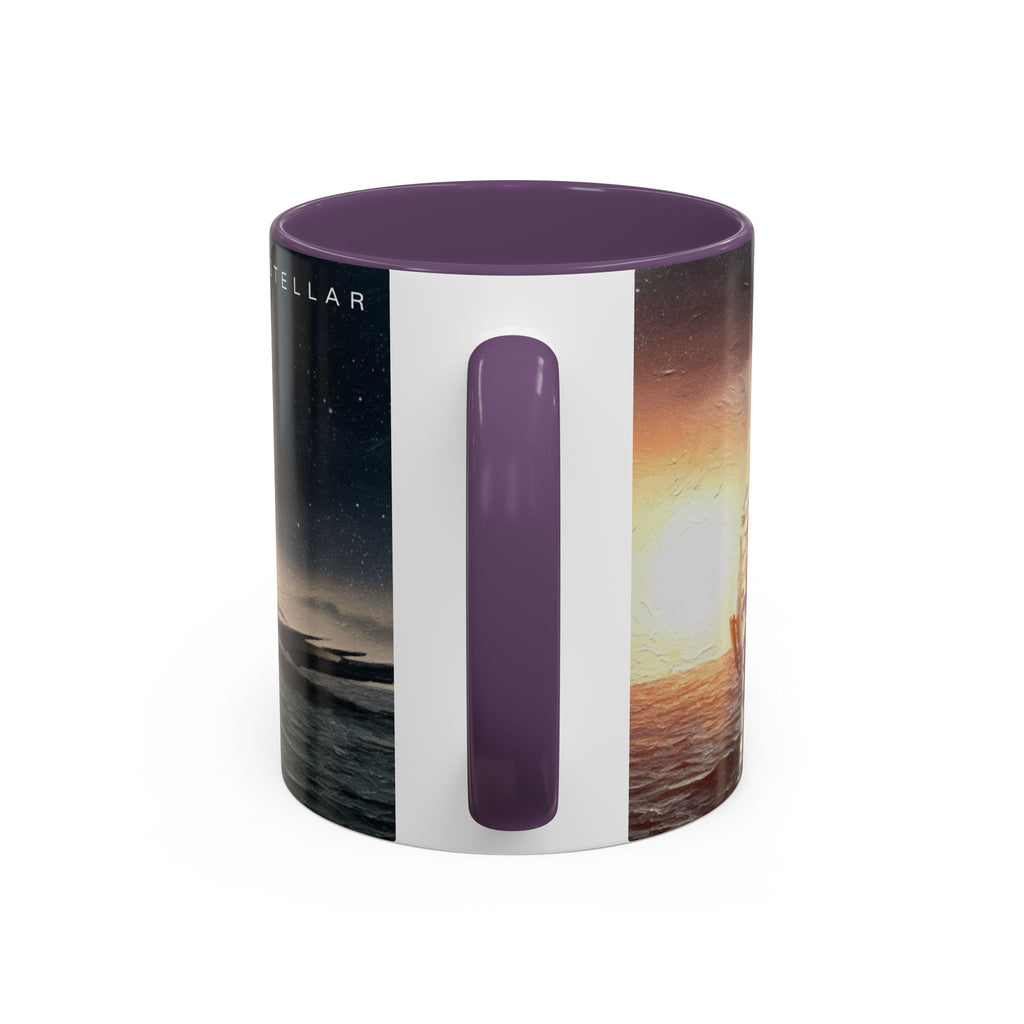 Interstellar Adventure Coffee Mug, Cosmic Mug for Space Lovers, Unique Gift for Astronauts, Artful Tea Cup, Perfect for Home or Office