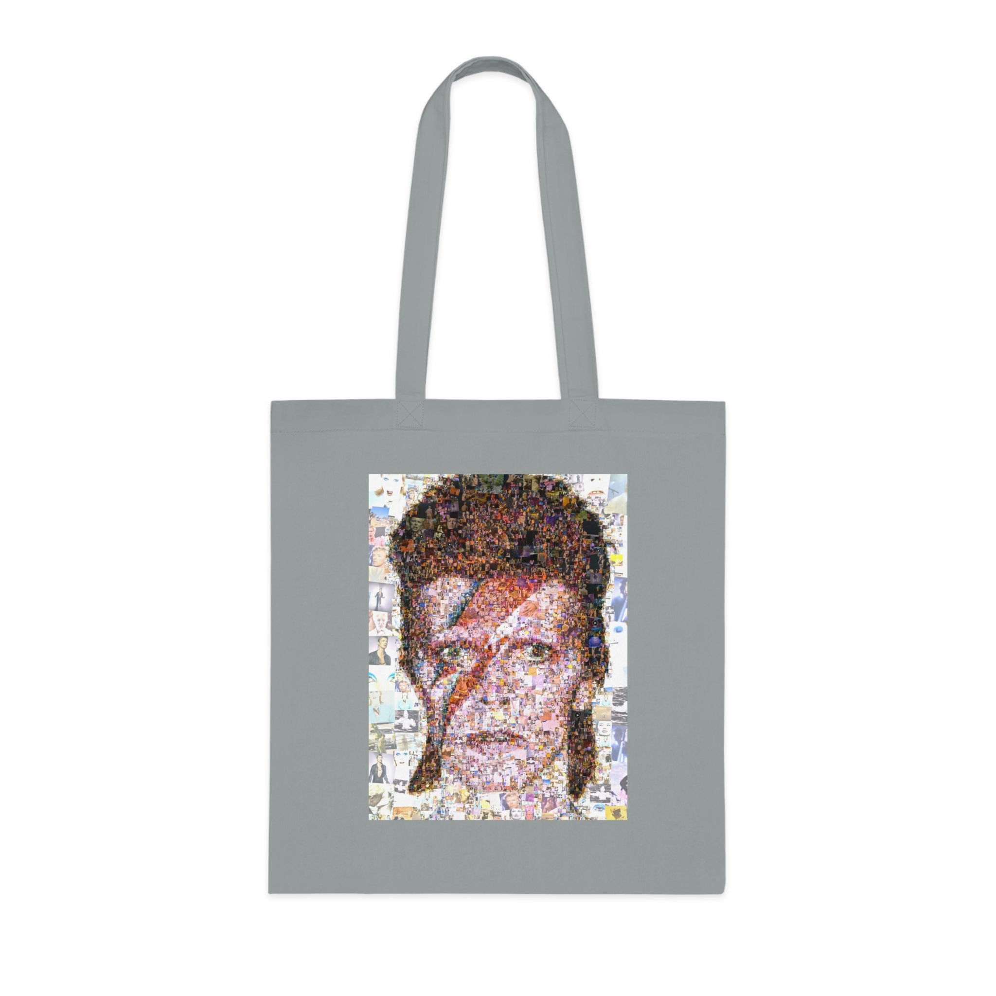 David Bowie Tribute Cotton Tote Bag, Rock Music Tote, Eco-Friendly Shopping Bag, Vintage Art Bag, Unique Gift for Music Lovers