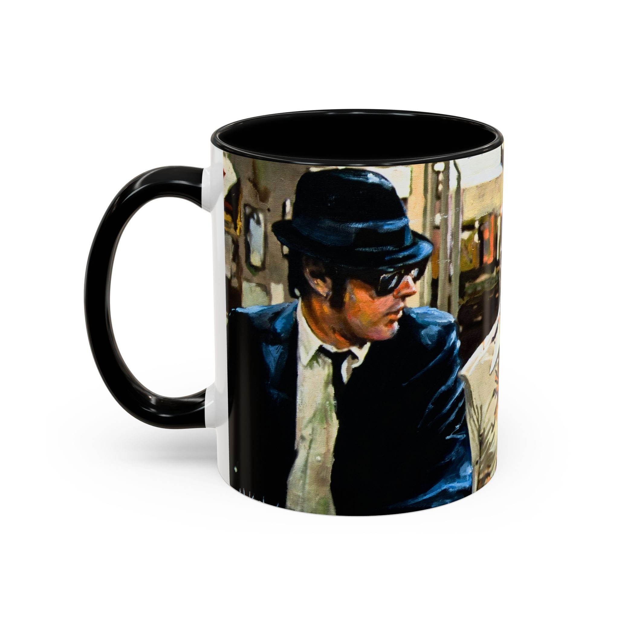 Coffee Mug, Blues Brothers Mugs, Music Lover Gift, Ceramic Cup, Movie Fan, Retro Drinkware