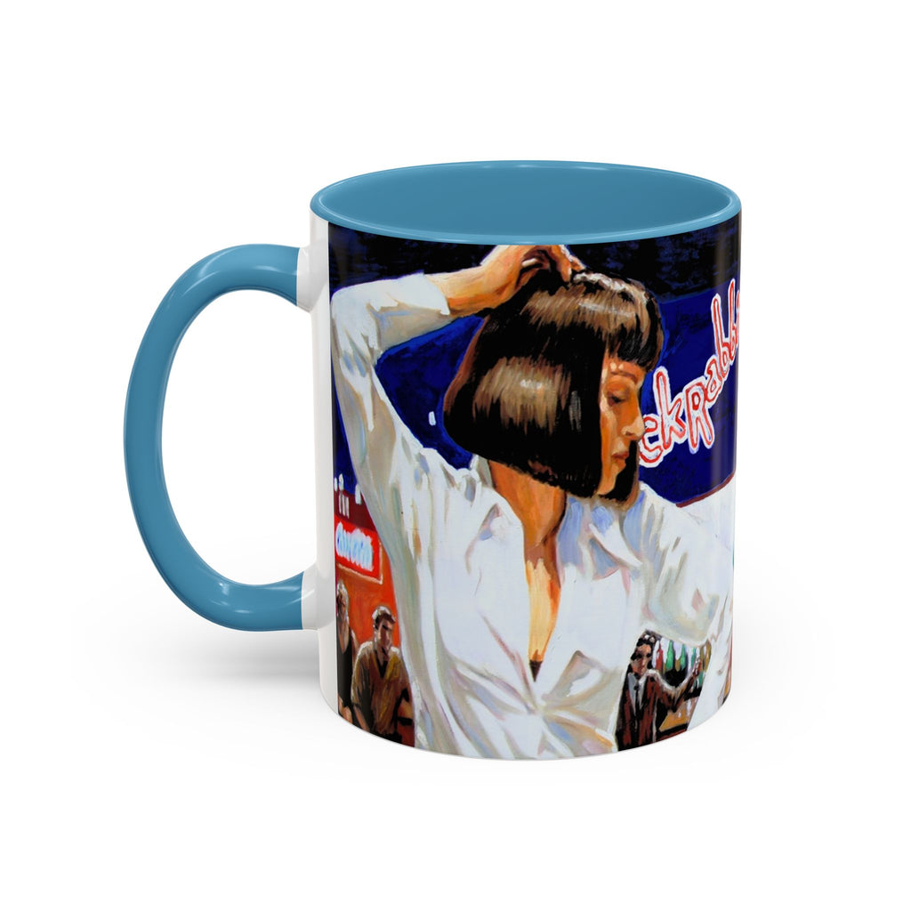 Pulp Fiction Dance Mug, Movie Lover Gift, Funny Movie Mug, Film Buff Cup, Novelty Gift, Cinematic Dishware