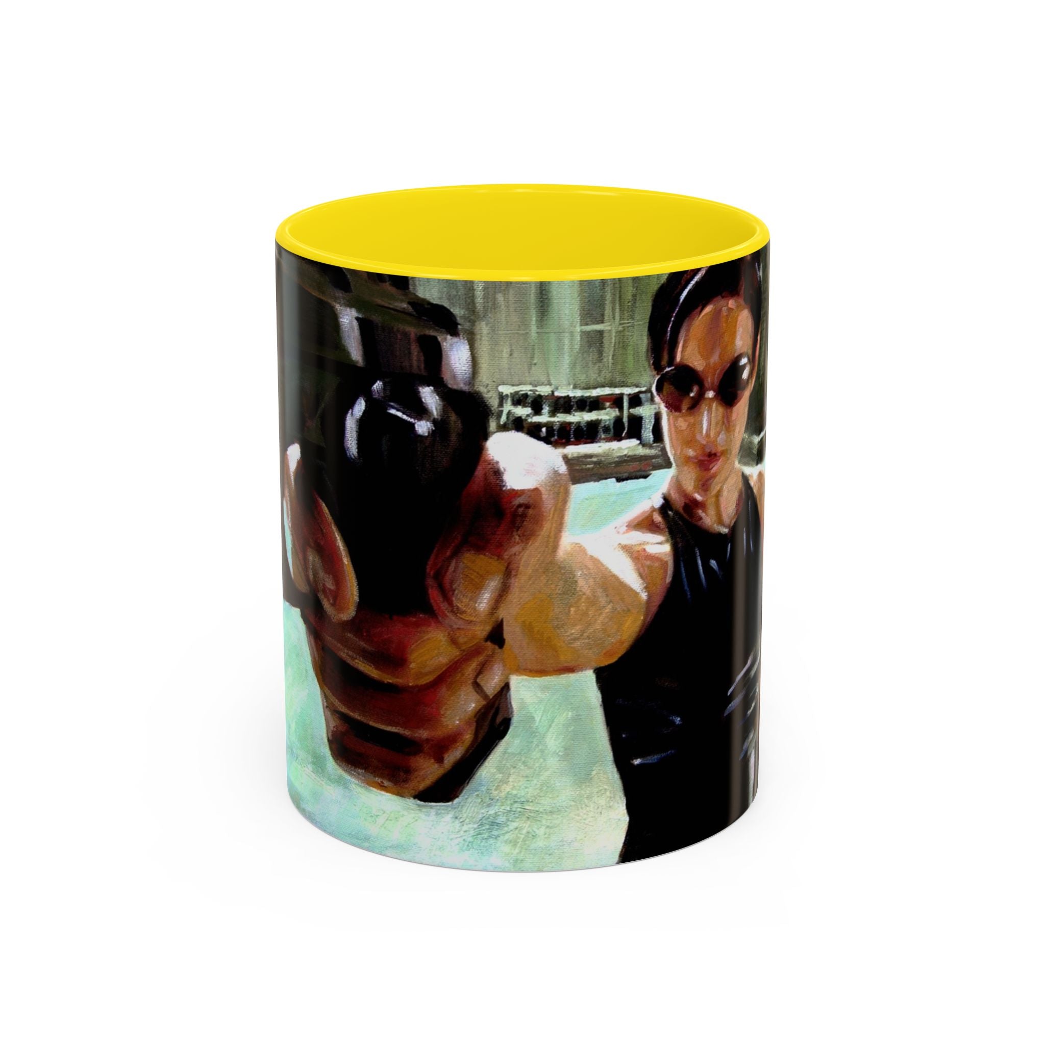 Coffee Mug, matrix movie cups trinity, Geek Gift, Cyberpunk Cup, Sci-Fi Fan Present, Film Lover Drinkware