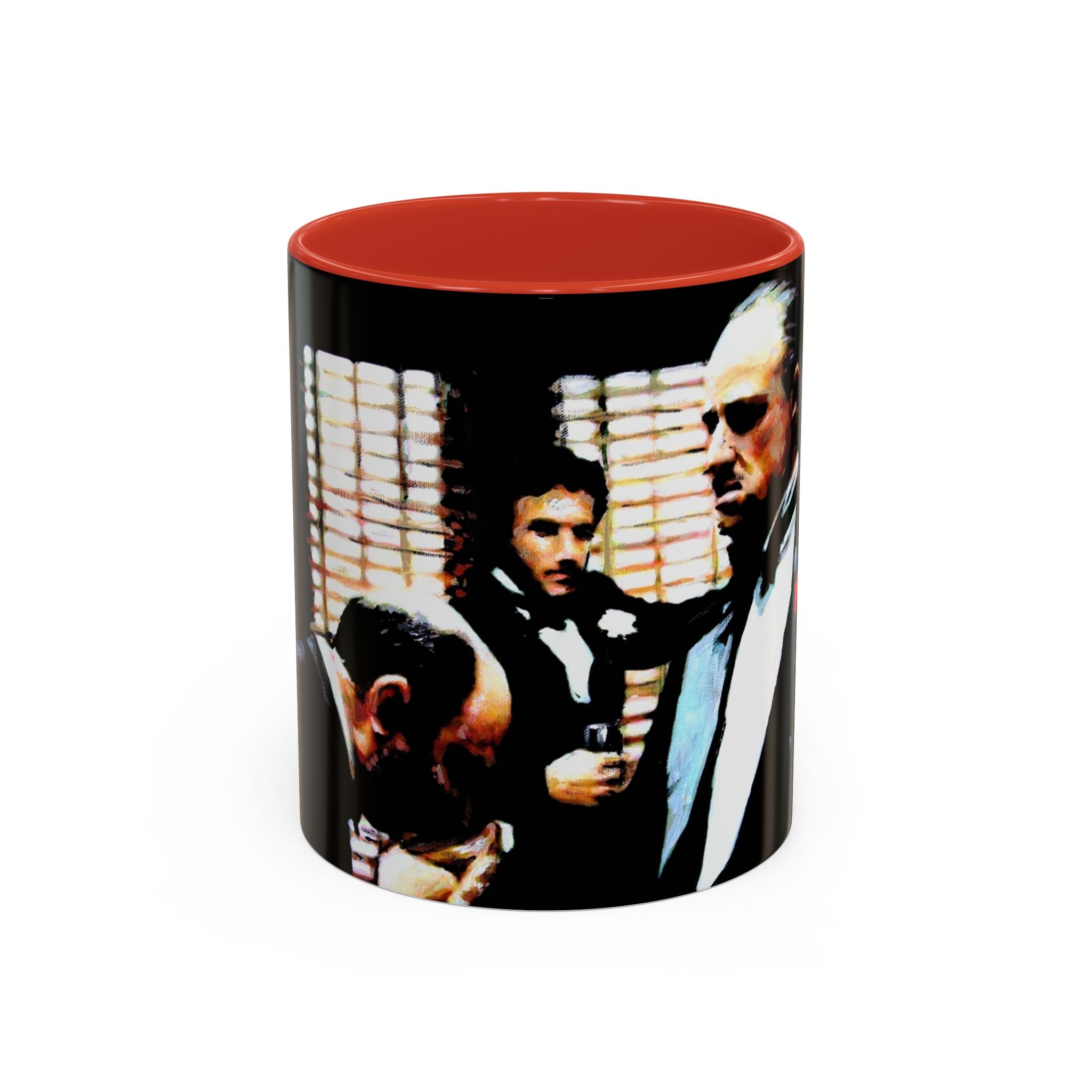 The Godfather Inspired Accent Coffee Mug, Vintage Movie Mug, Gift for Film Lovers, Black & White Coffee Cup, Classic Cinema Decor