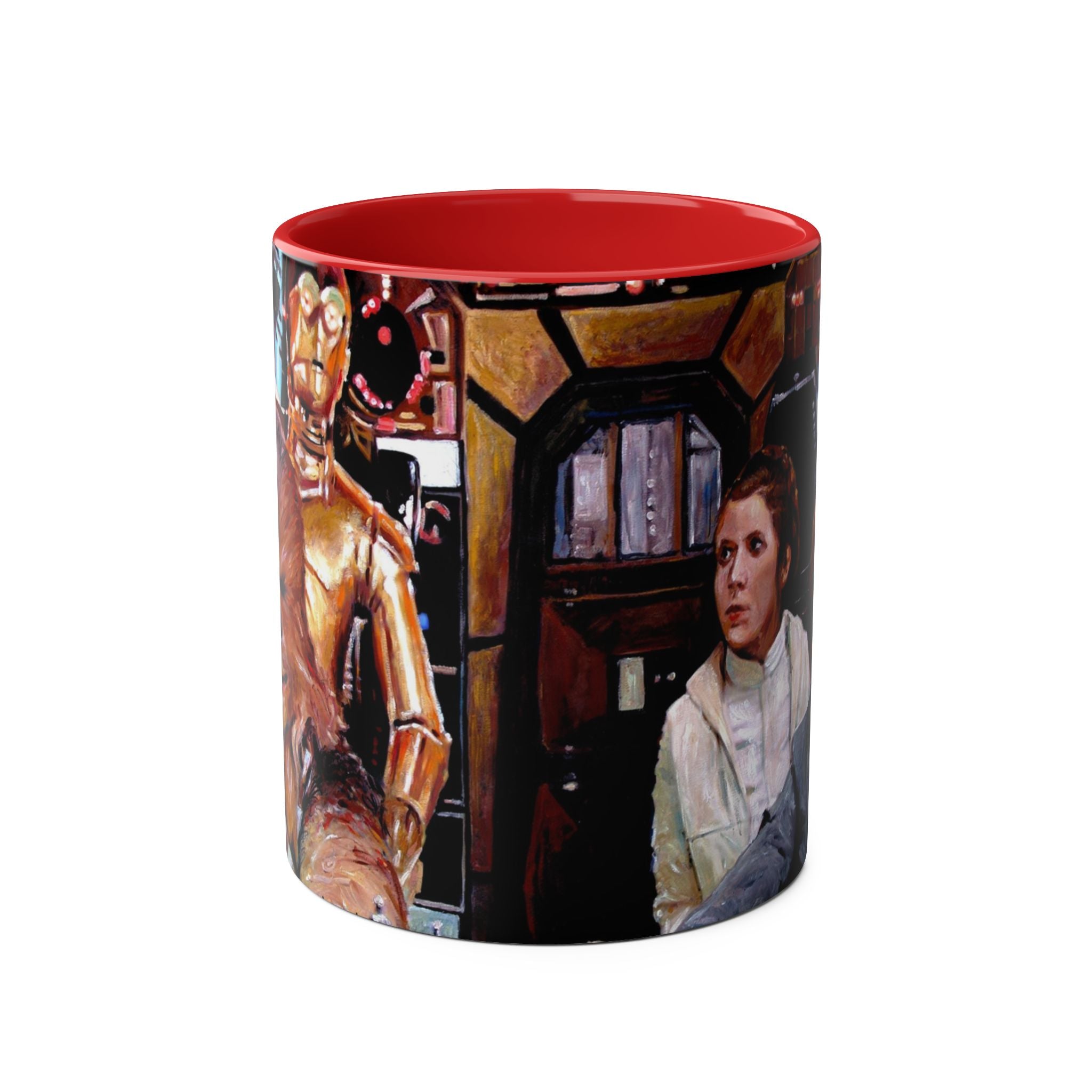 Starwars  Abstract -Star Wars Princess Leia 'Well Behaved'   Two-Tone Coffee Mugs, 11oz