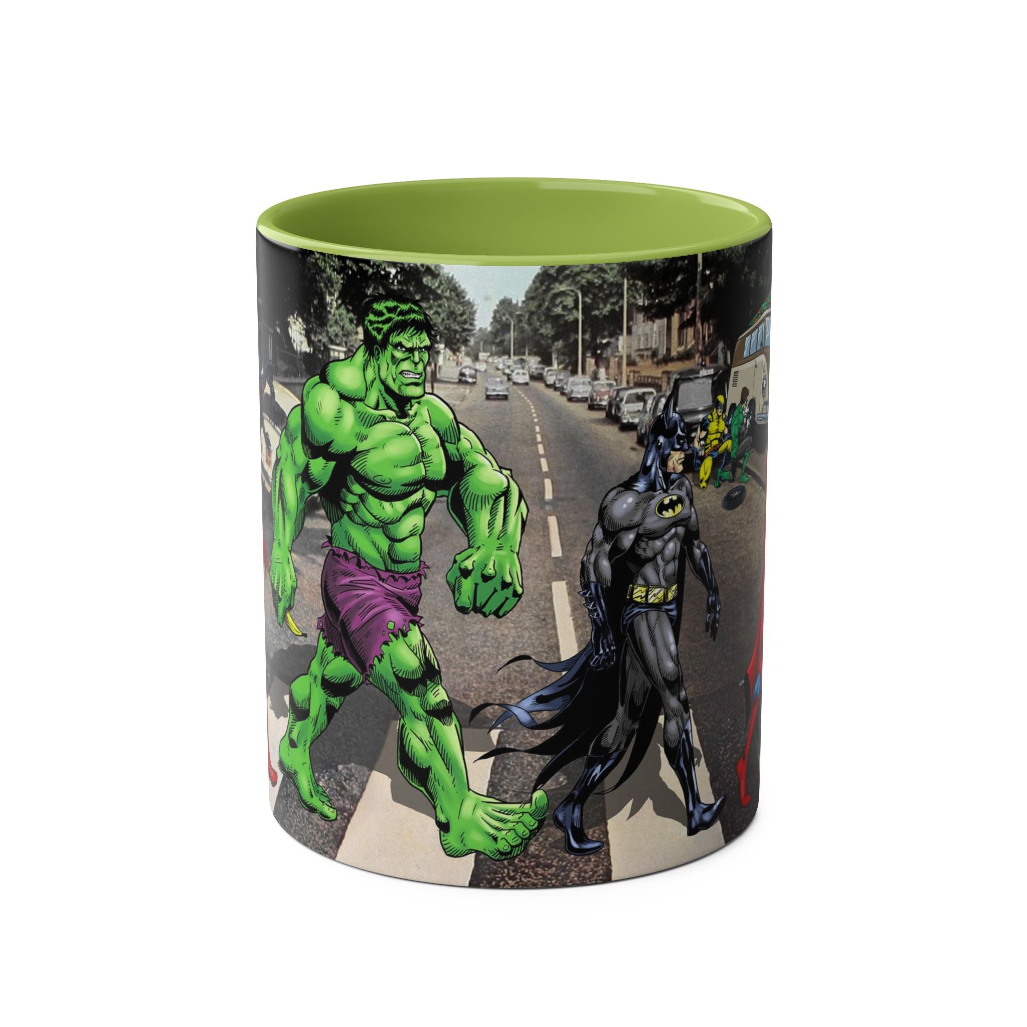 Marvel Hulk Two-Tone Coffee Mug – Superhero Fan Gift, 11oz Ceramic Cup