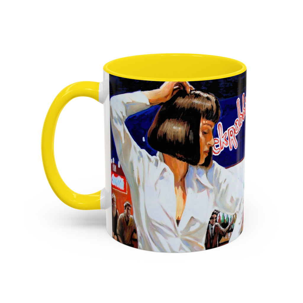 Pulp Fiction Dance Mug, Movie Lover Gift, Funny Movie Mug, Film Buff Cup, Novelty Gift, Cinematic Dishware