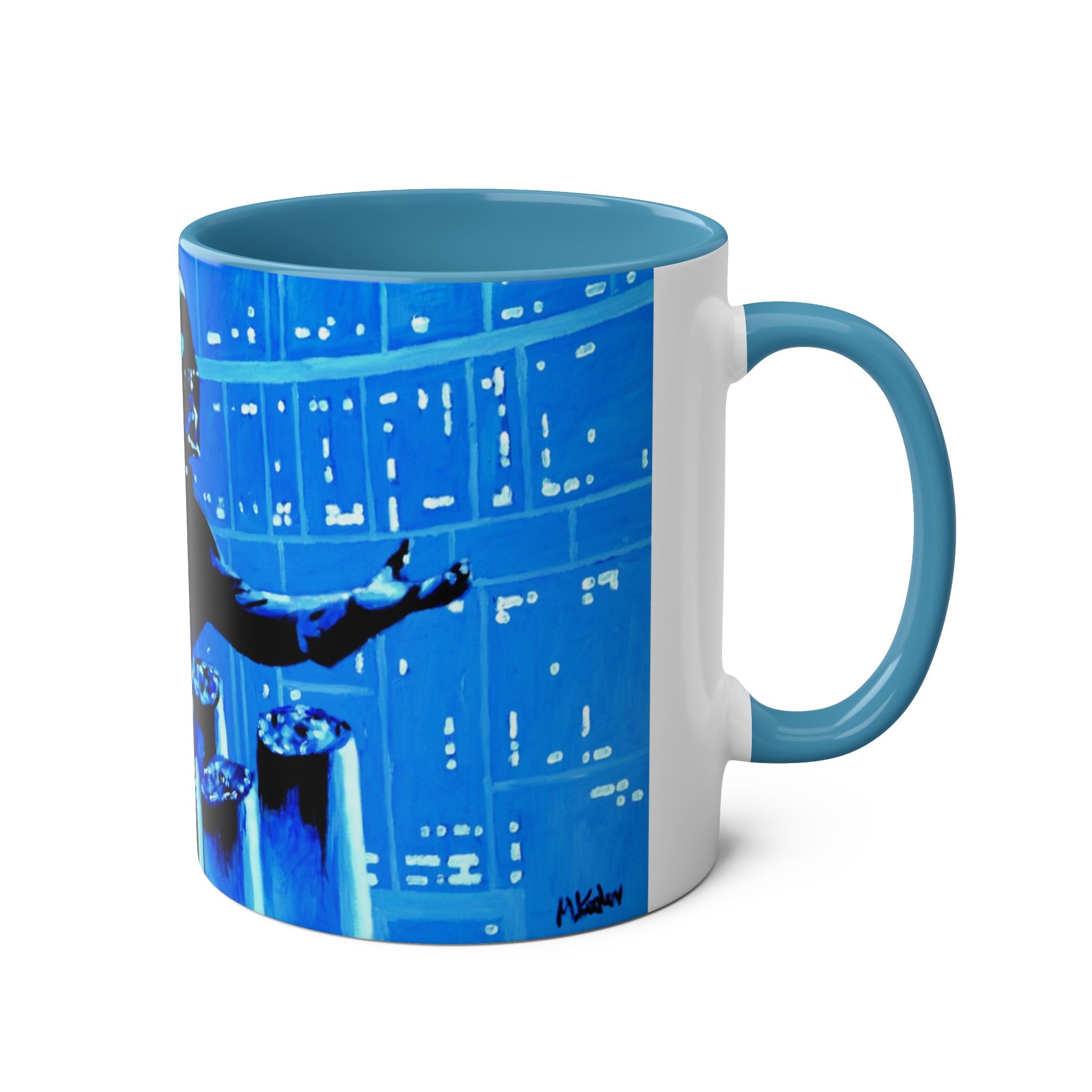 Darth Vader Abstract - Starwars- Art mugTwo-Tone Coffee Mugs, 11oz