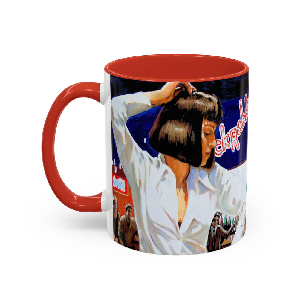 Pulp Fiction Dance Mug, Movie Lover Gift, Funny Movie Mug, Film Buff Cup, Novelty Gift, Cinematic Dishware