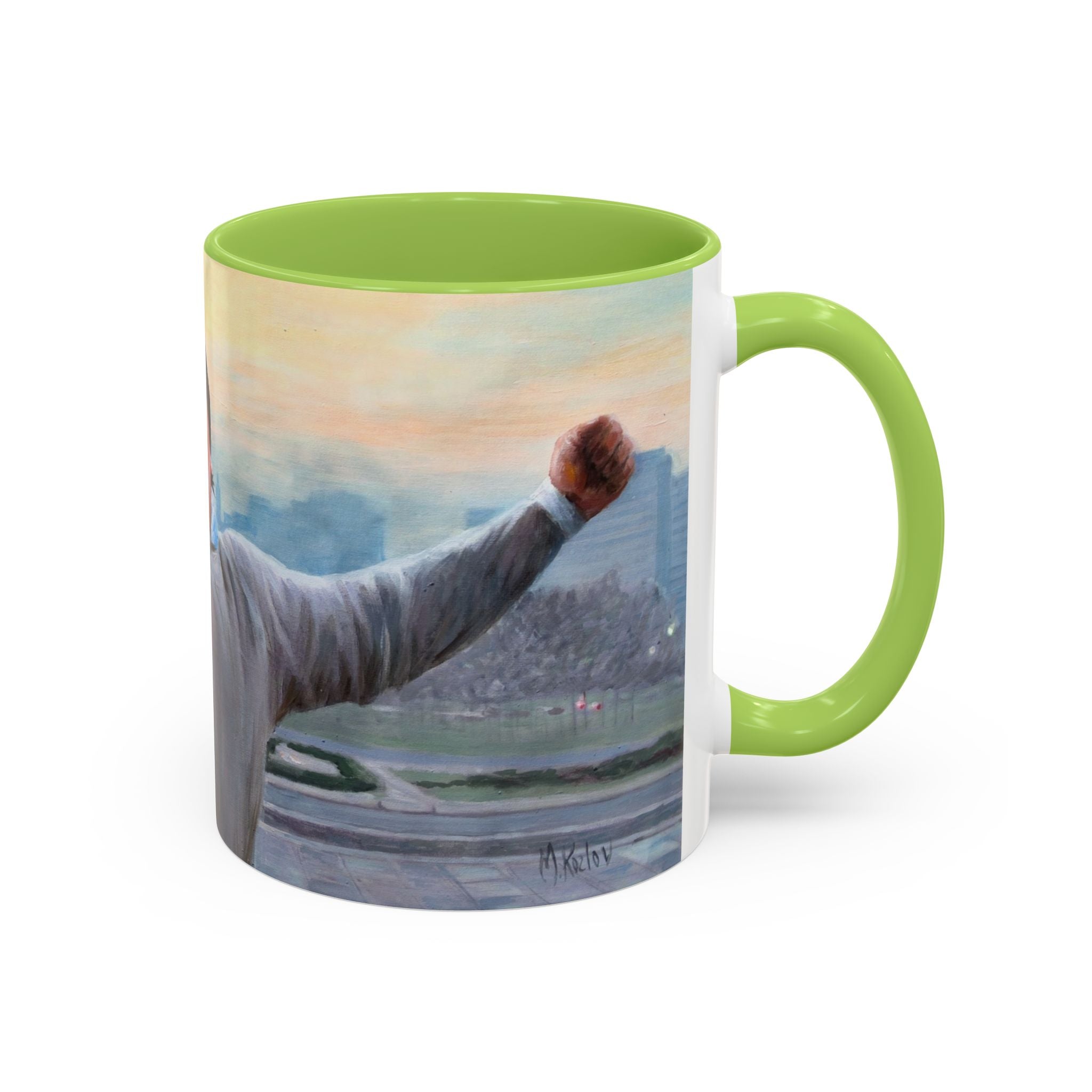 Mug, Rocky Inspired Boxing Fan Gift Coffee Cup, Sports Movie Fan Art, Balboa Knockout, Inspirational Unique Retro Film Collector,