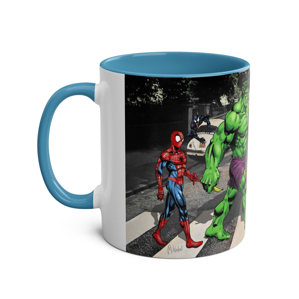 Marvel Hulk Two-Tone Coffee Mug – Superhero Fan Gift, 11oz Ceramic Cup