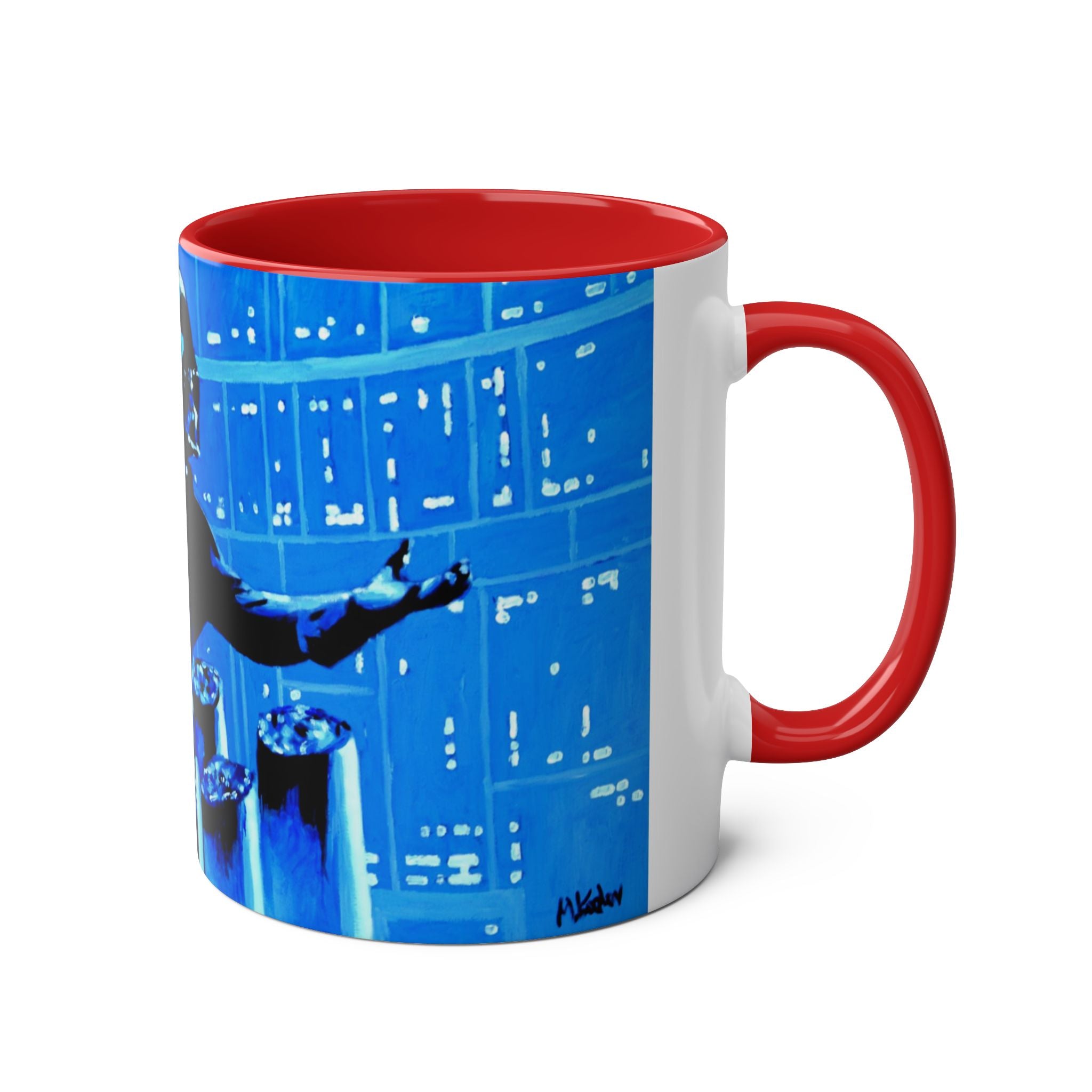 Darth Vader Abstract - Starwars- Art mugTwo-Tone Coffee Mugs, 11oz