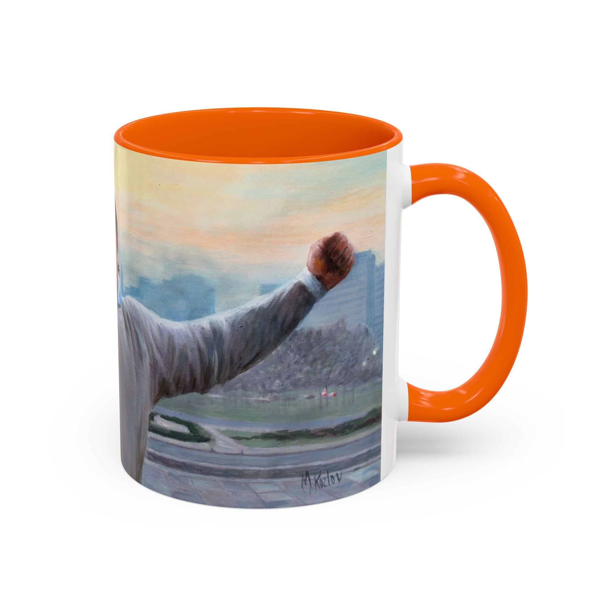 Mug, Rocky Inspired Boxing Fan Gift Coffee Cup, Sports Movie Fan Art, Balboa Knockout, Inspirational Unique Retro Film Collector,