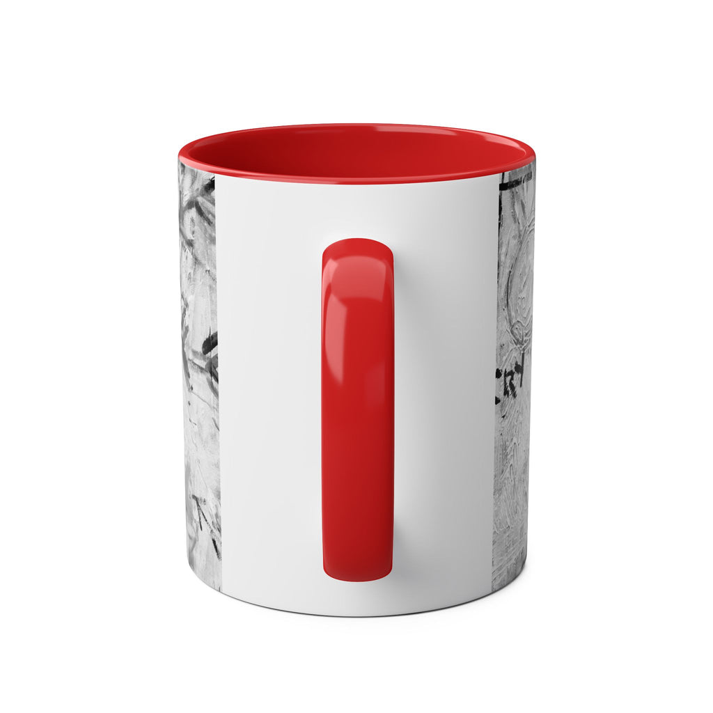 Bob Marley Abstract Two-Tone Coffee Mug – Reggae Music Fan Gift, 11oz