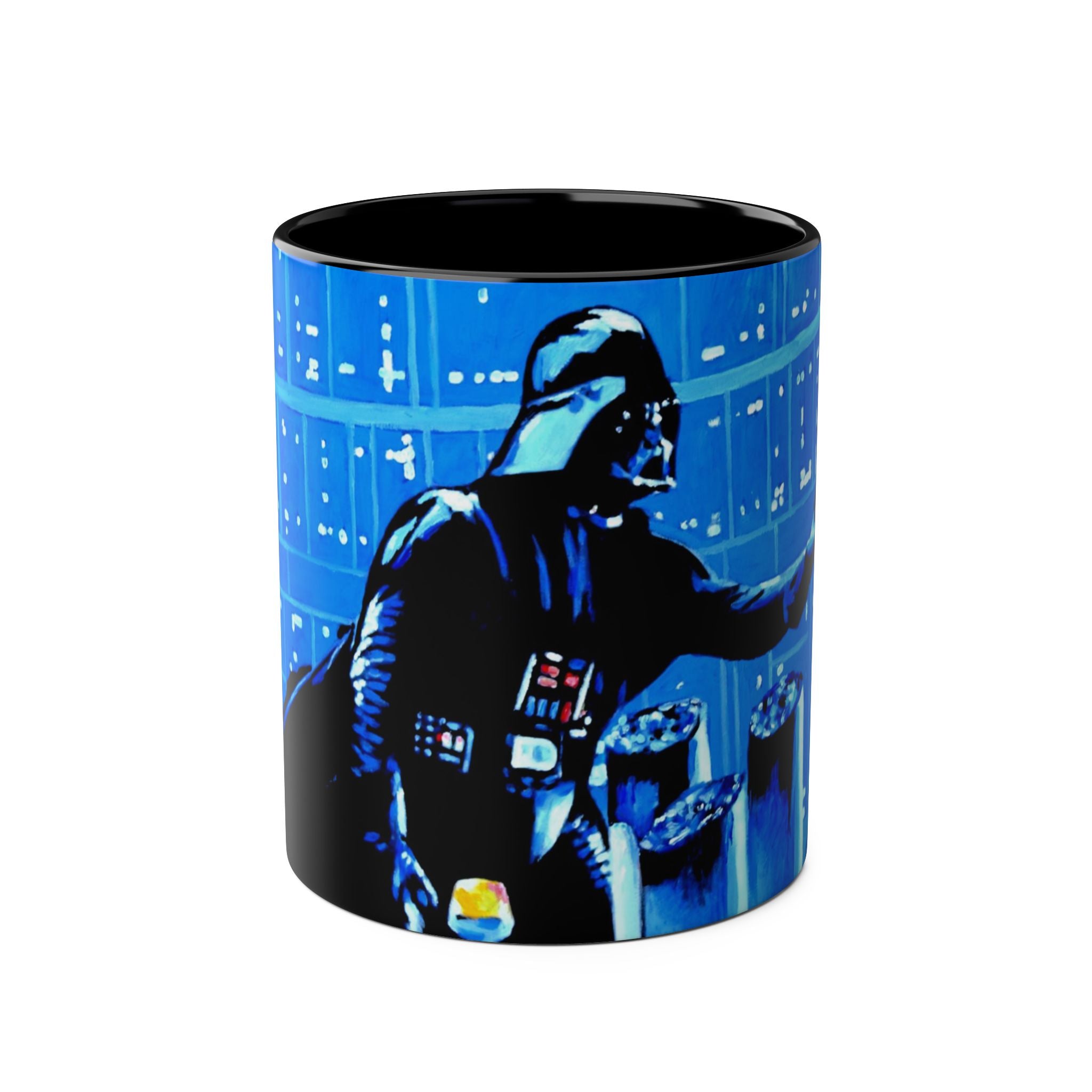 Darth Vader Abstract - Starwars- Art mugTwo-Tone Coffee Mugs, 11oz