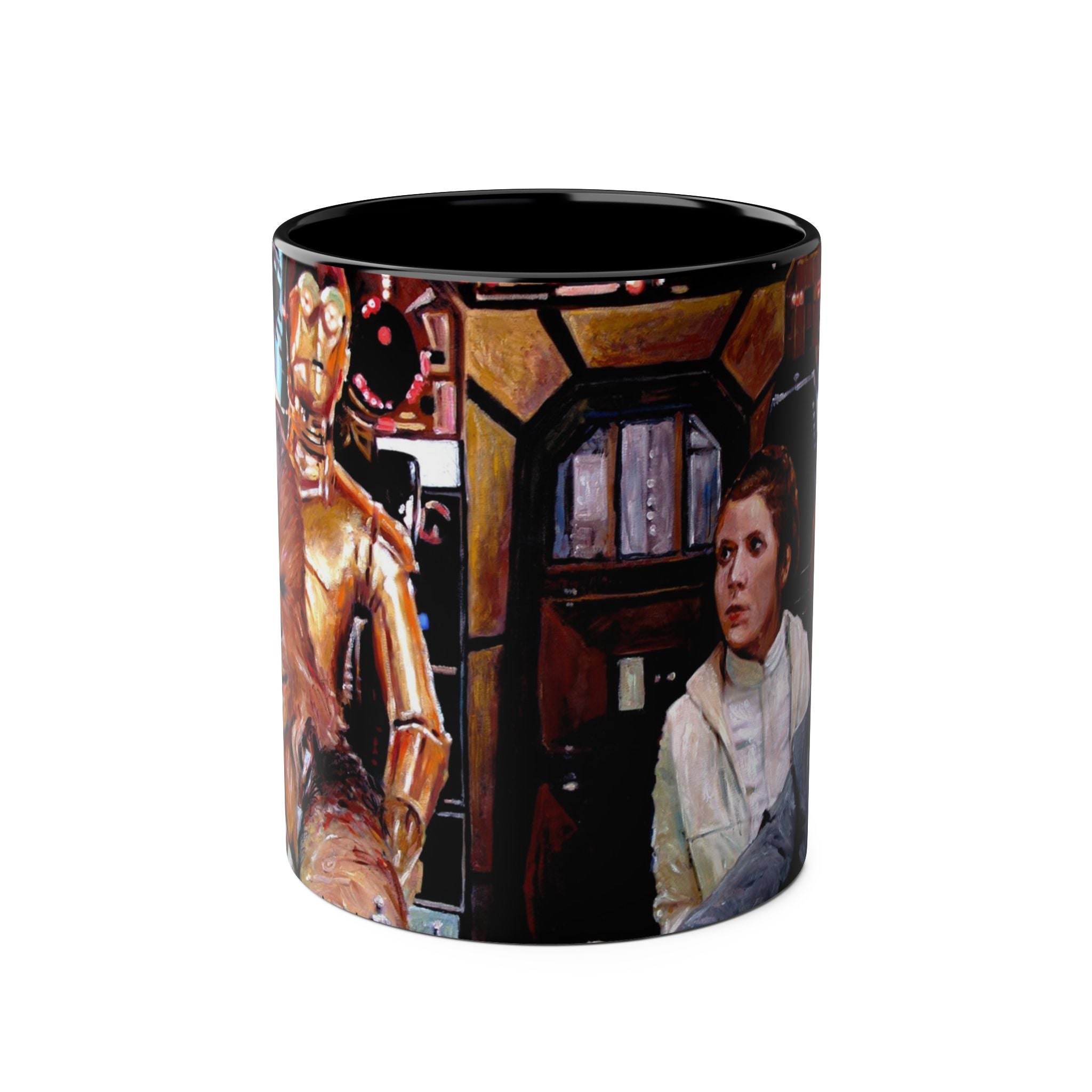 Starwars  Abstract -Star Wars Princess Leia 'Well Behaved'   Two-Tone Coffee Mugs, 11oz