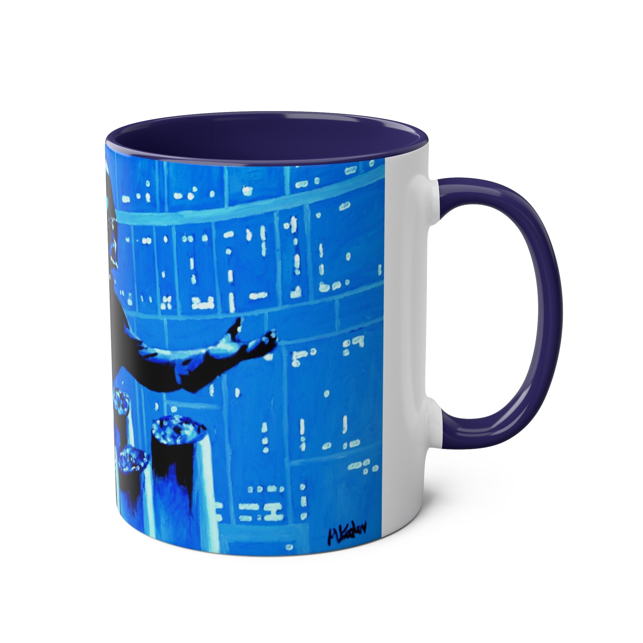 Darth Vader Abstract - Starwars- Art mugTwo-Tone Coffee Mugs, 11oz