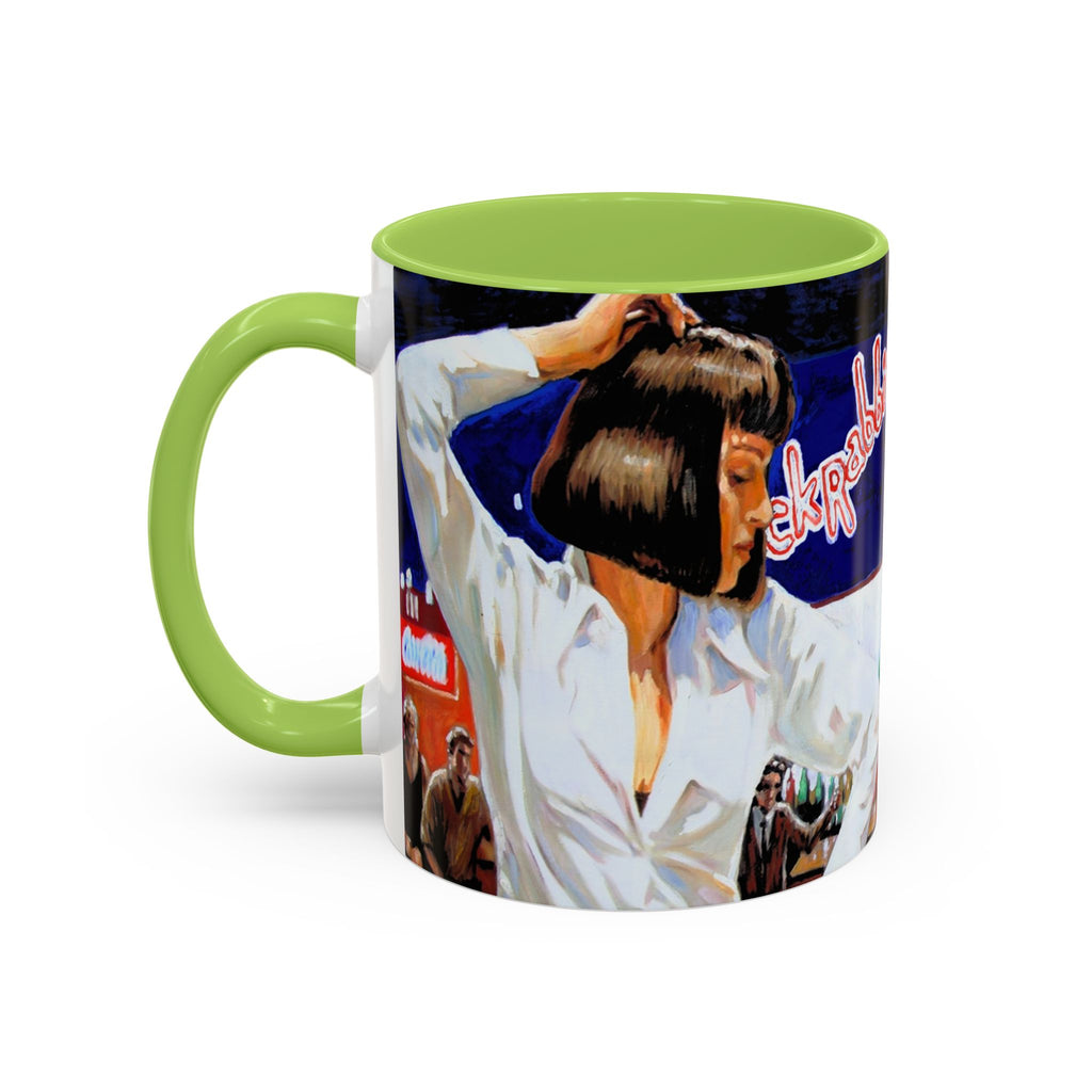 Pulp Fiction Dance Mug, Movie Lover Gift, Funny Movie Mug, Film Buff Cup, Novelty Gift, Cinematic Dishware