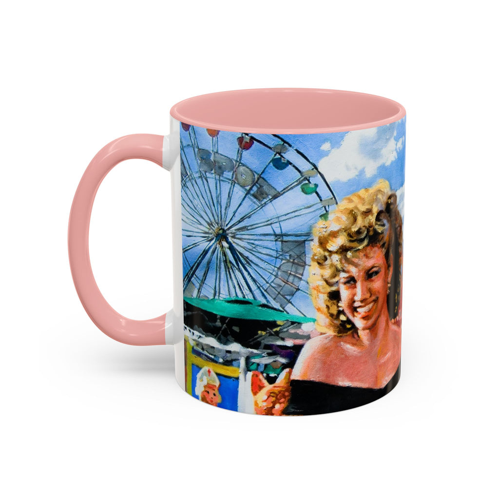 Grease Mug , Danny Zuko ,Sandy Olson , 50s Nostalgia Gift ,Retro Movie Lover, Pink Ladies Fan , Novelty Ceramic Cup