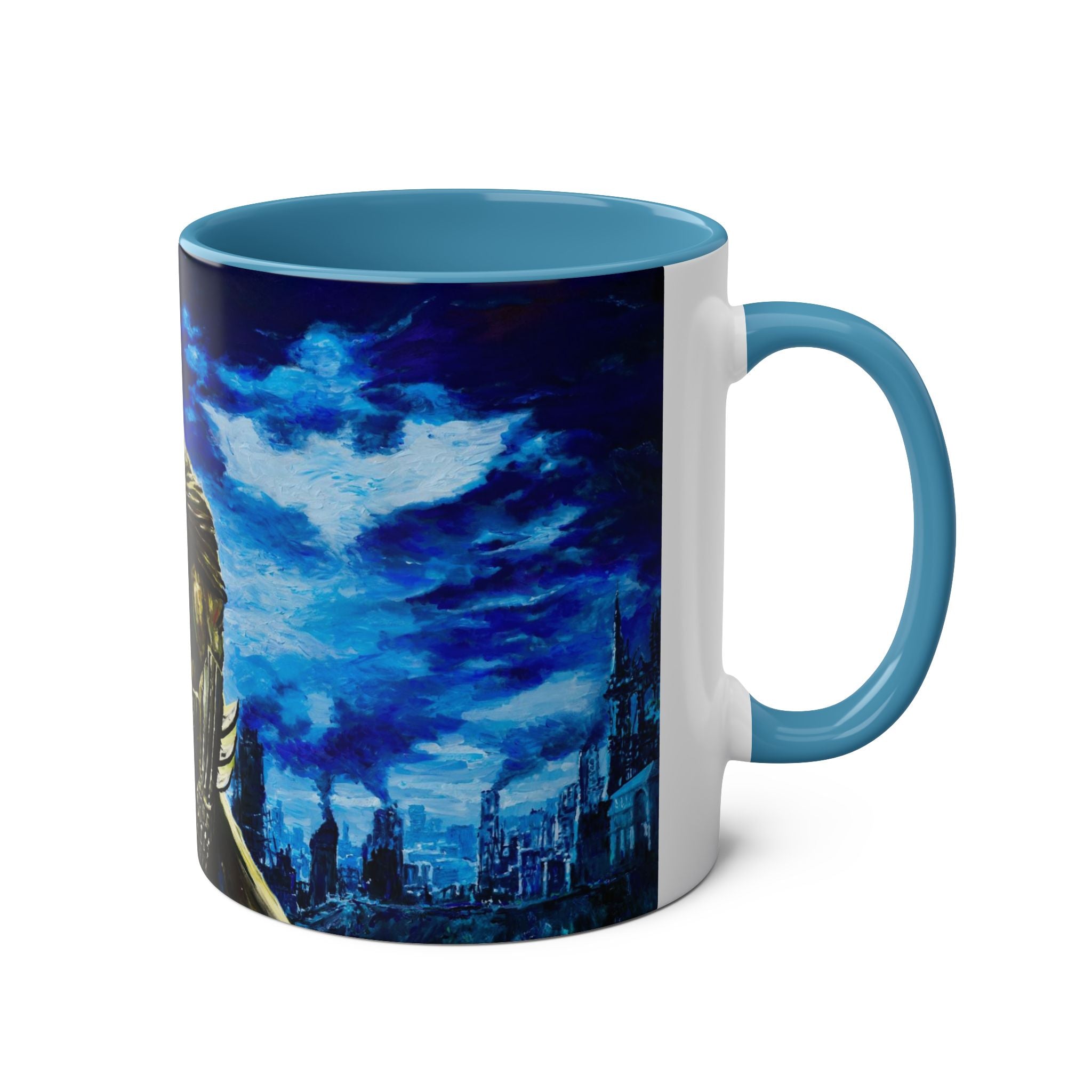 Batman Hero Abstract Two-Tone Coffee Mugs, 11oz