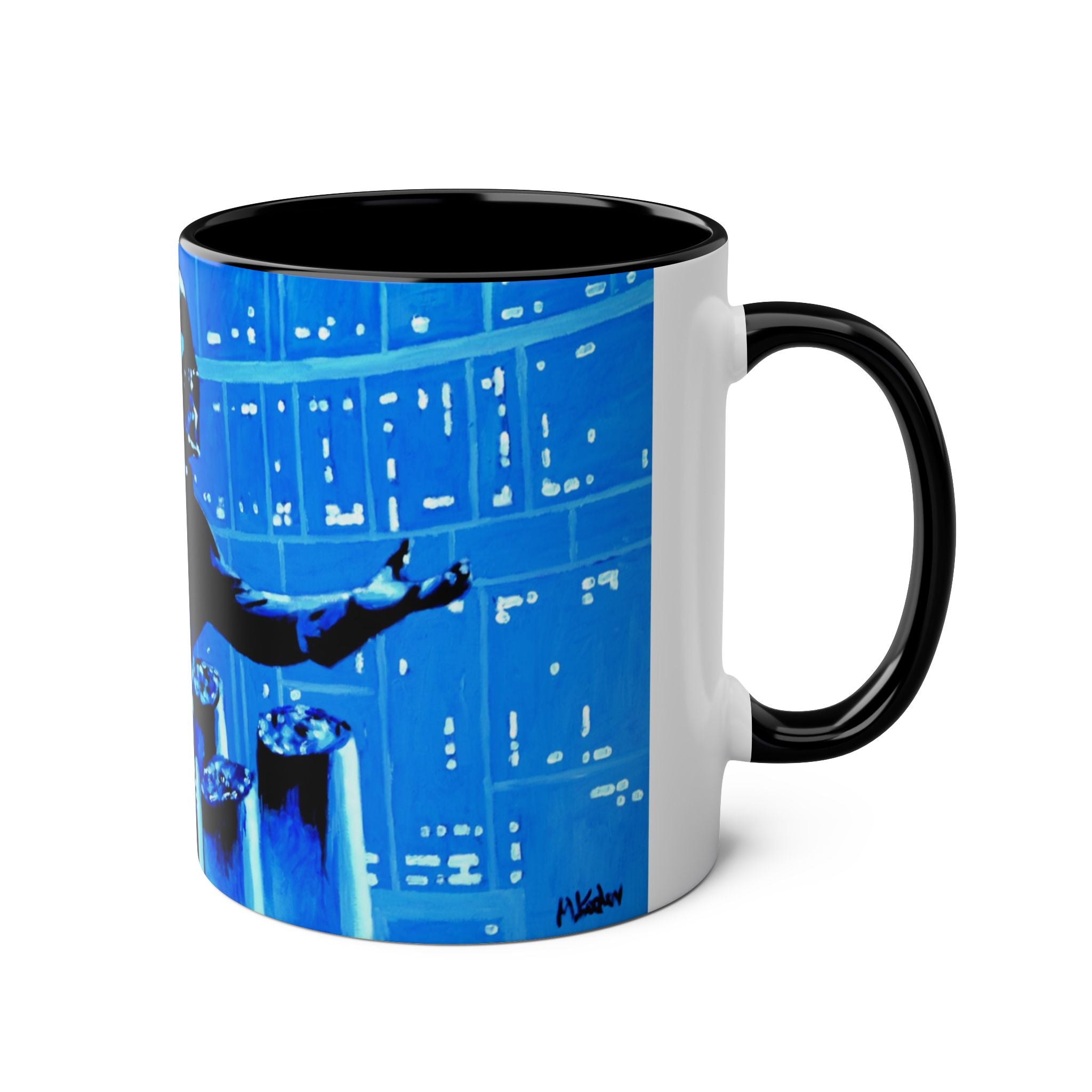 Darth Vader Abstract - Starwars- Art mugTwo-Tone Coffee Mugs, 11oz
