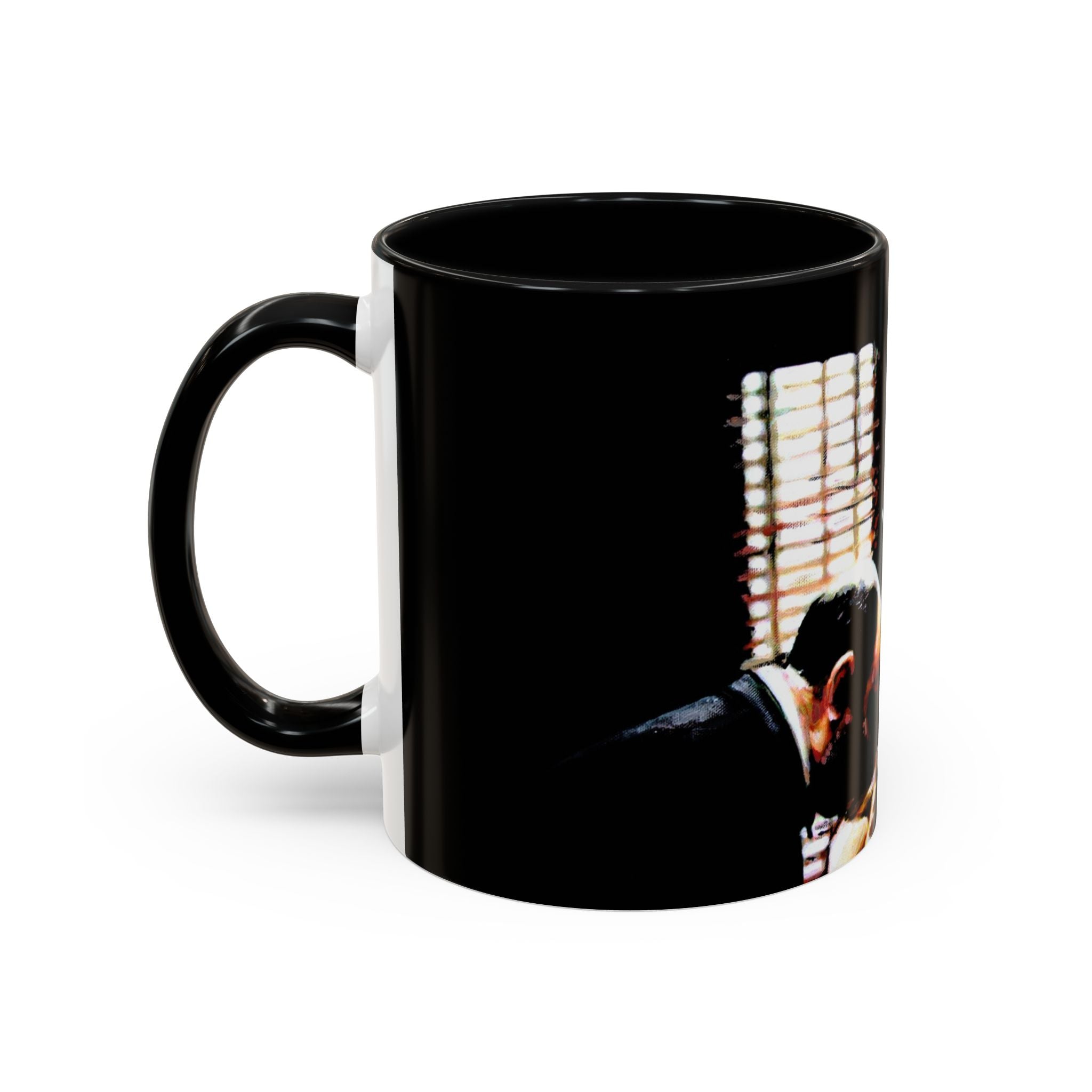 The Godfather Inspired Accent Coffee Mug, Vintage Movie Mug, Gift for Film Lovers, Black & White Coffee Cup, Classic Cinema Decor