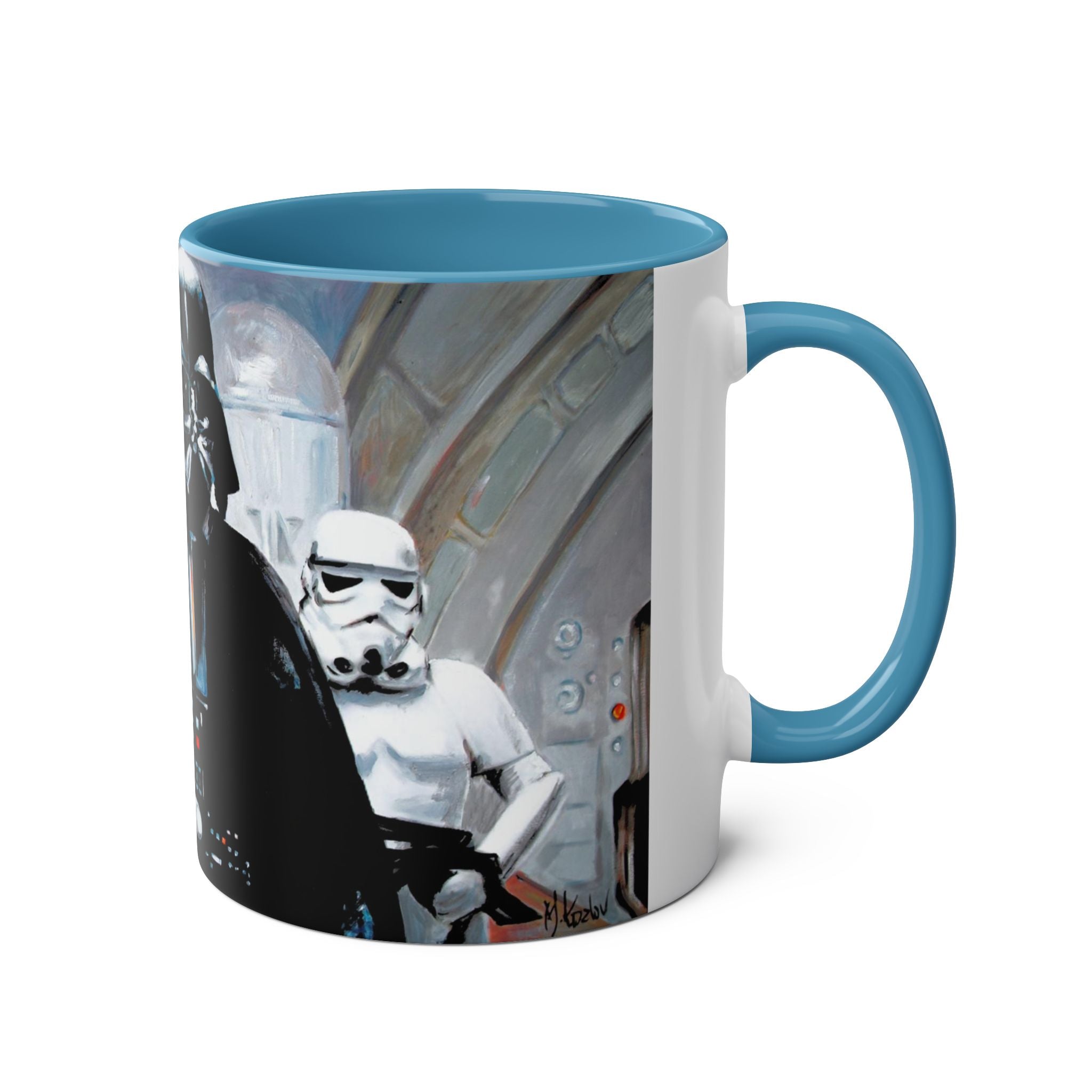 Darth Vader Abstract -Starwars- Art Mugs Two-Tone Coffee Mugs, 11oz