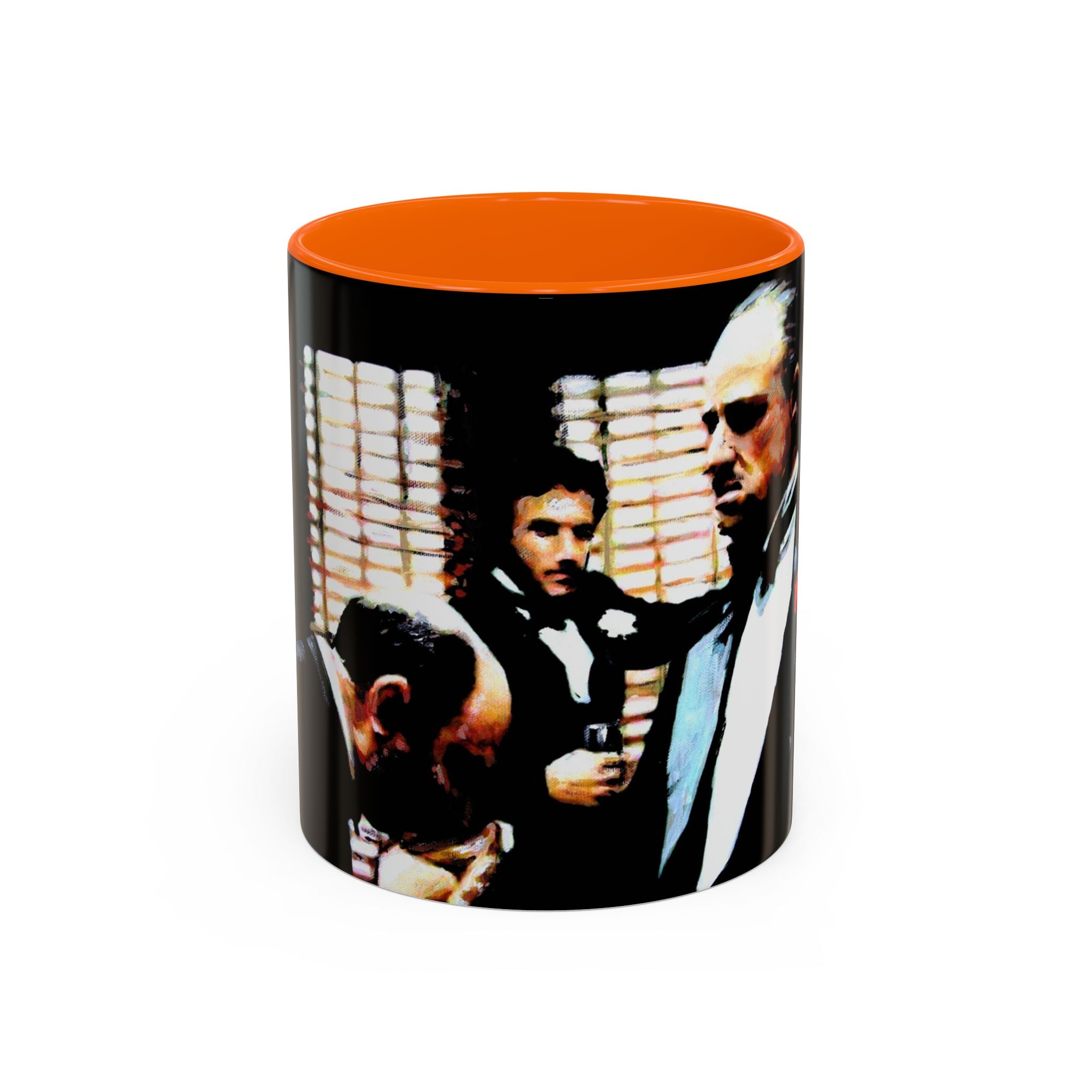 The Godfather Inspired Accent Coffee Mug, Vintage Movie Mug, Gift for Film Lovers, Black & White Coffee Cup, Classic Cinema Decor