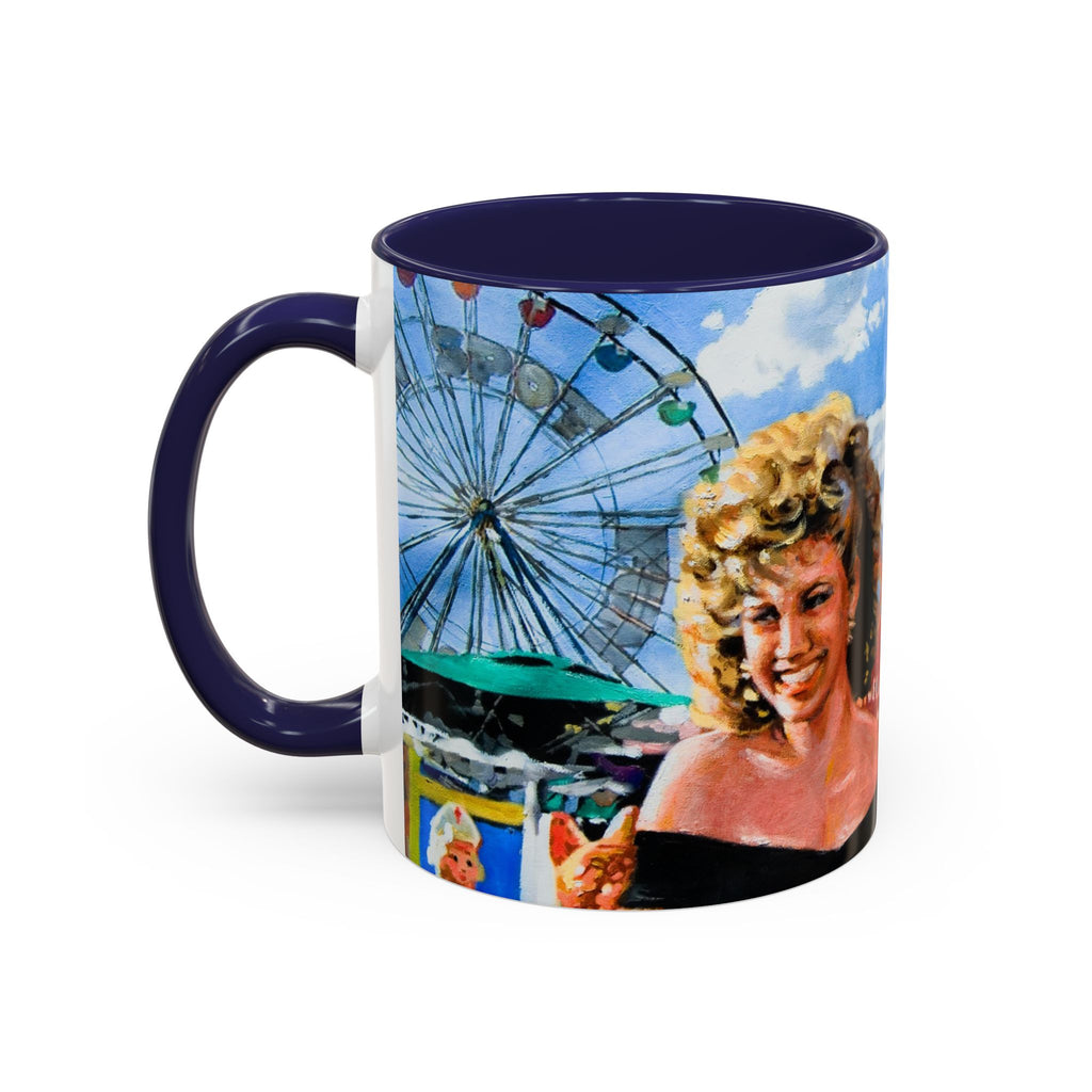 Grease Mug , Danny Zuko ,Sandy Olson , 50s Nostalgia Gift ,Retro Movie Lover, Pink Ladies Fan , Novelty Ceramic Cup