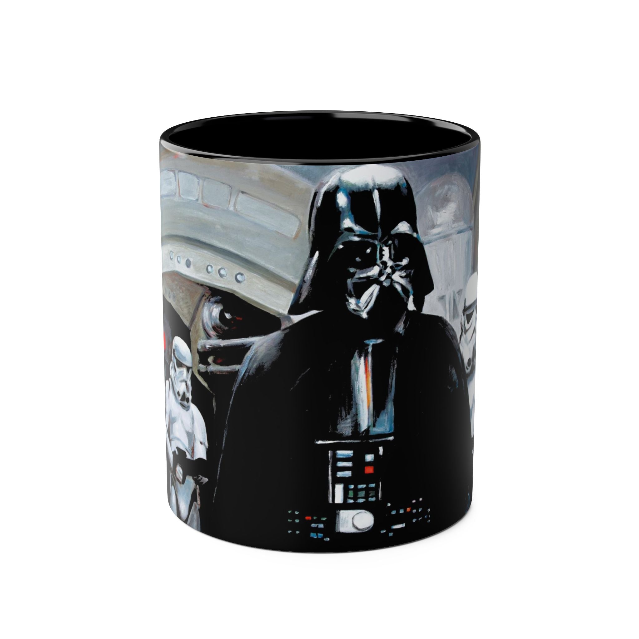 Darth Vader Abstract -Starwars- Art Mugs Two-Tone Coffee Mugs, 11oz