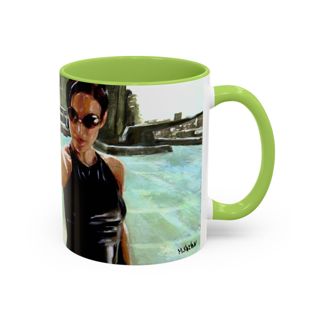 Coffee Mug, matrix movie cups trinity, Geek Gift, Cyberpunk Cup, Sci-Fi Fan Present, Film Lover Drinkware