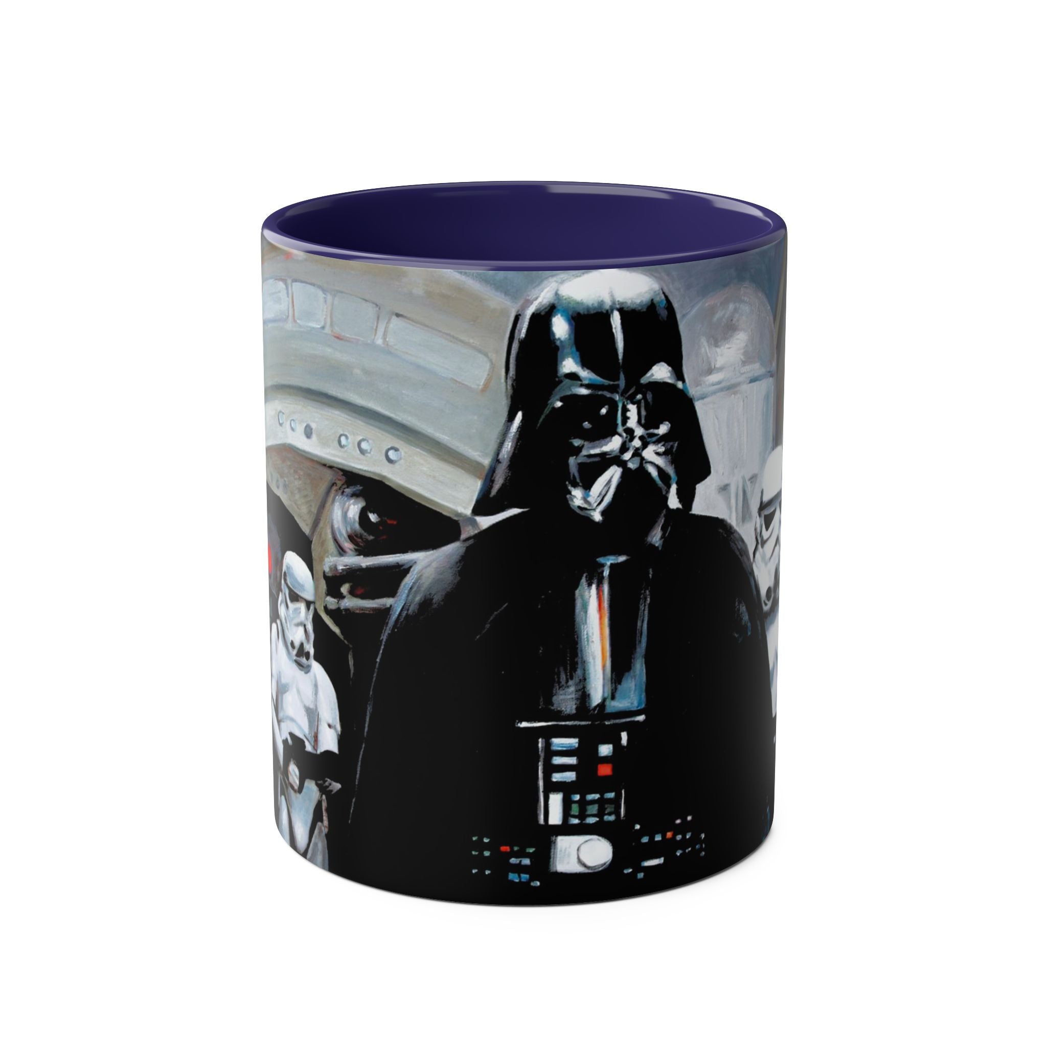Darth Vader Abstract -Starwars- Art Mugs Two-Tone Coffee Mugs, 11oz