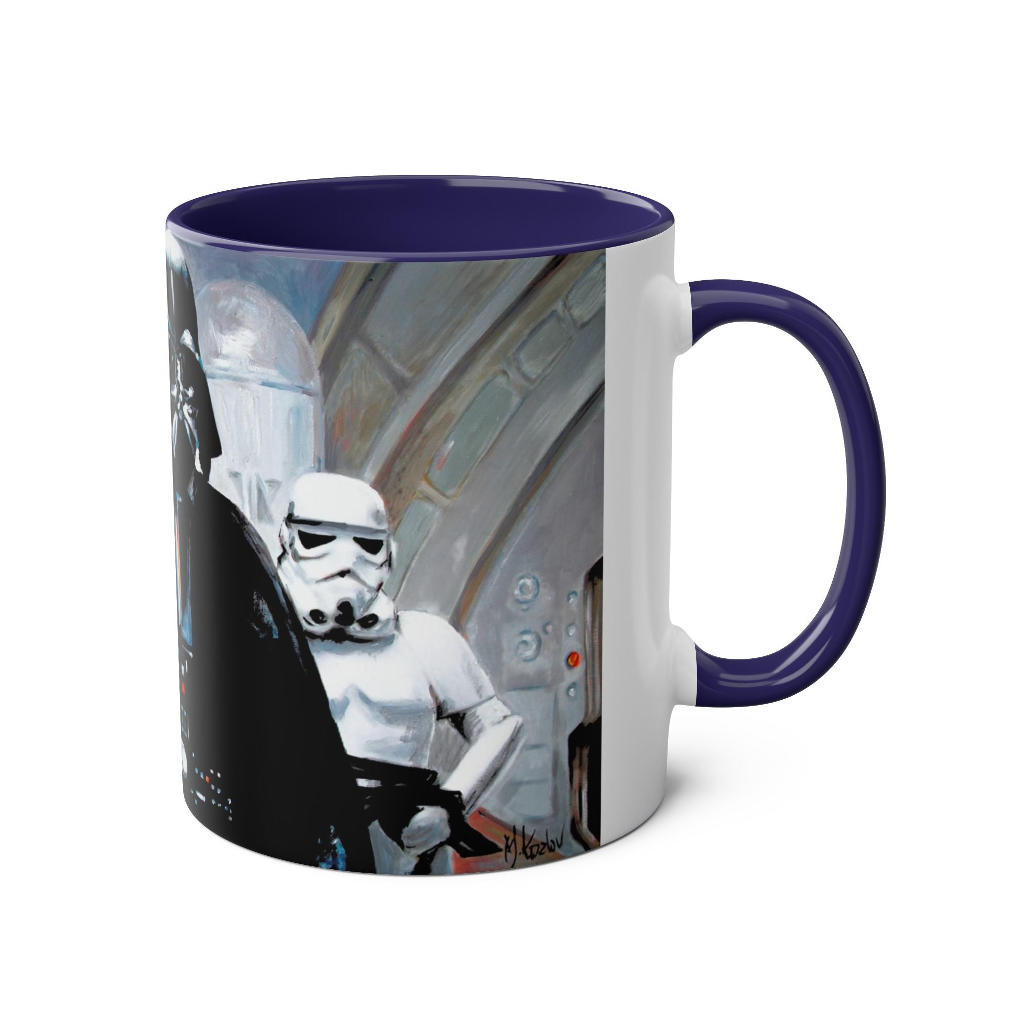Darth Vader Abstract -Starwars- Art Mugs Two-Tone Coffee Mugs, 11oz