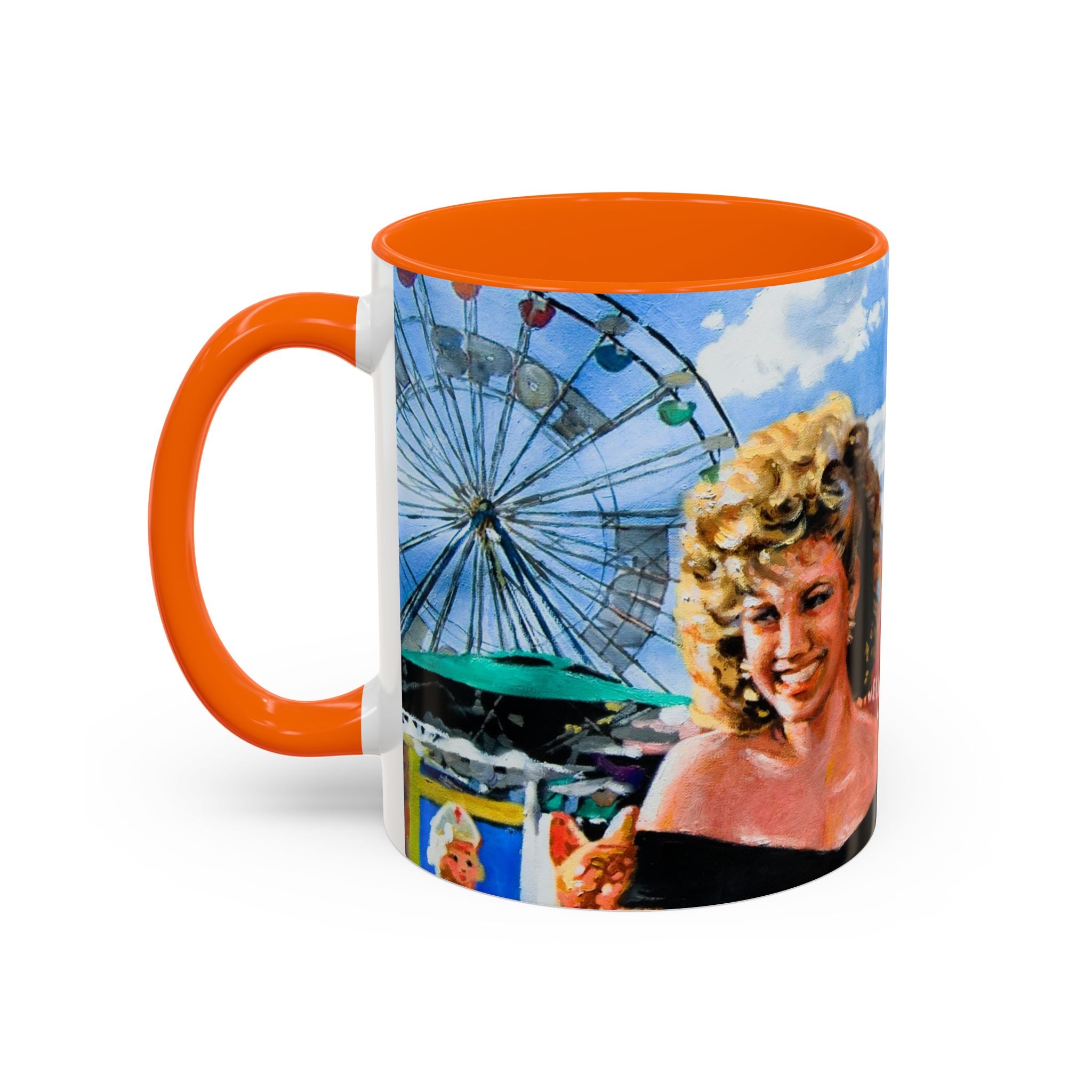 Grease Mug , Danny Zuko ,Sandy Olson , 50s Nostalgia Gift ,Retro Movie Lover, Pink Ladies Fan , Novelty Ceramic Cup