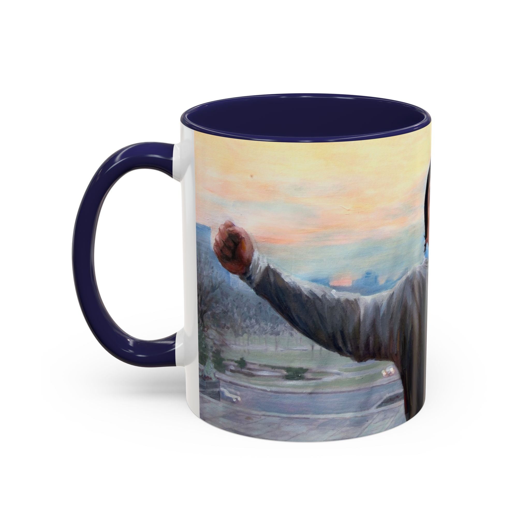 Mug, Rocky Inspired Boxing Fan Gift Coffee Cup, Sports Movie Fan Art, Balboa Knockout, Inspirational Unique Retro Film Collector,